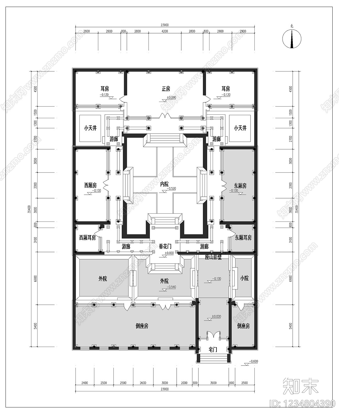 别墅cad施工图下载【ID:1234804390】