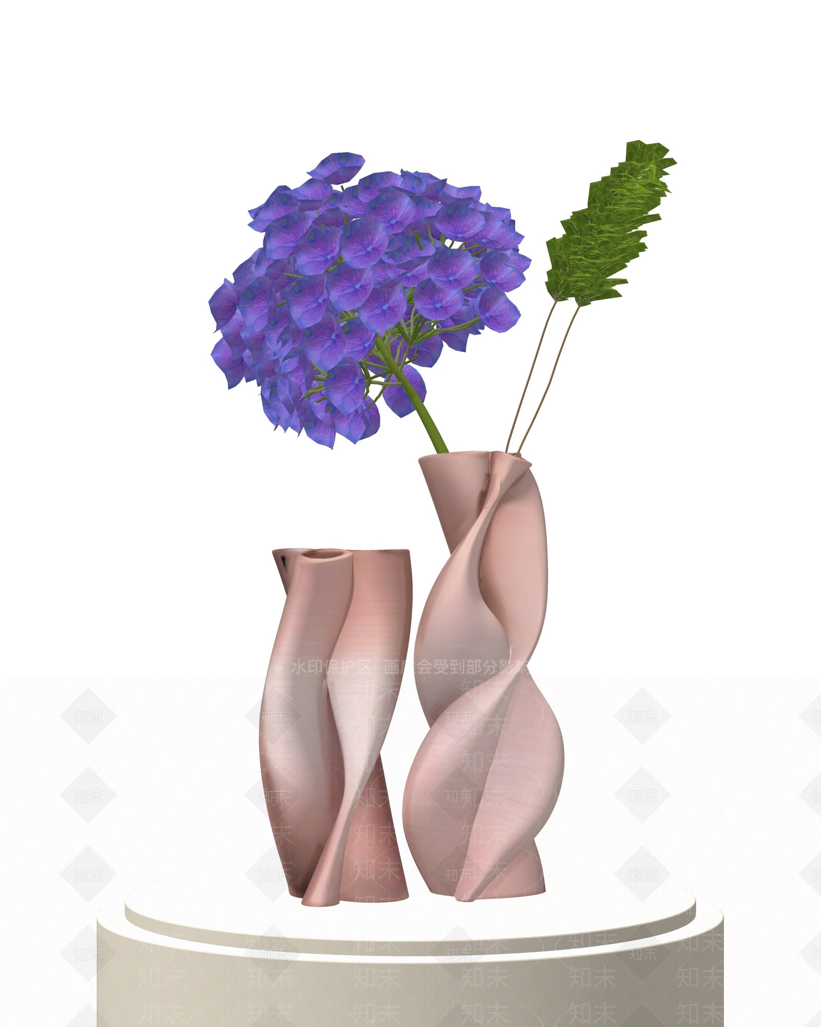 极简花艺SU模型下载【ID:1234806370】