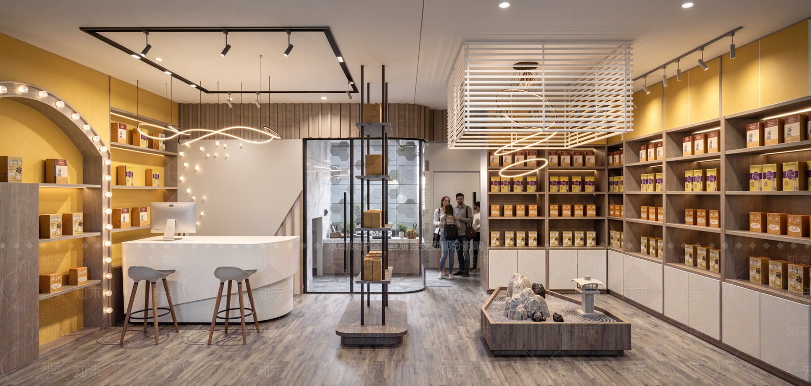 新中式宠物店SU模型下载【ID:1234813749】