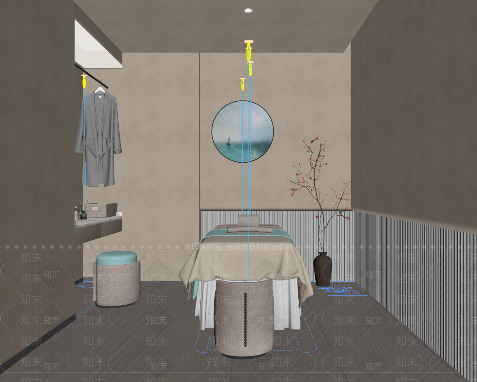 侘寂美容院3D模型下载【ID:1234815360】