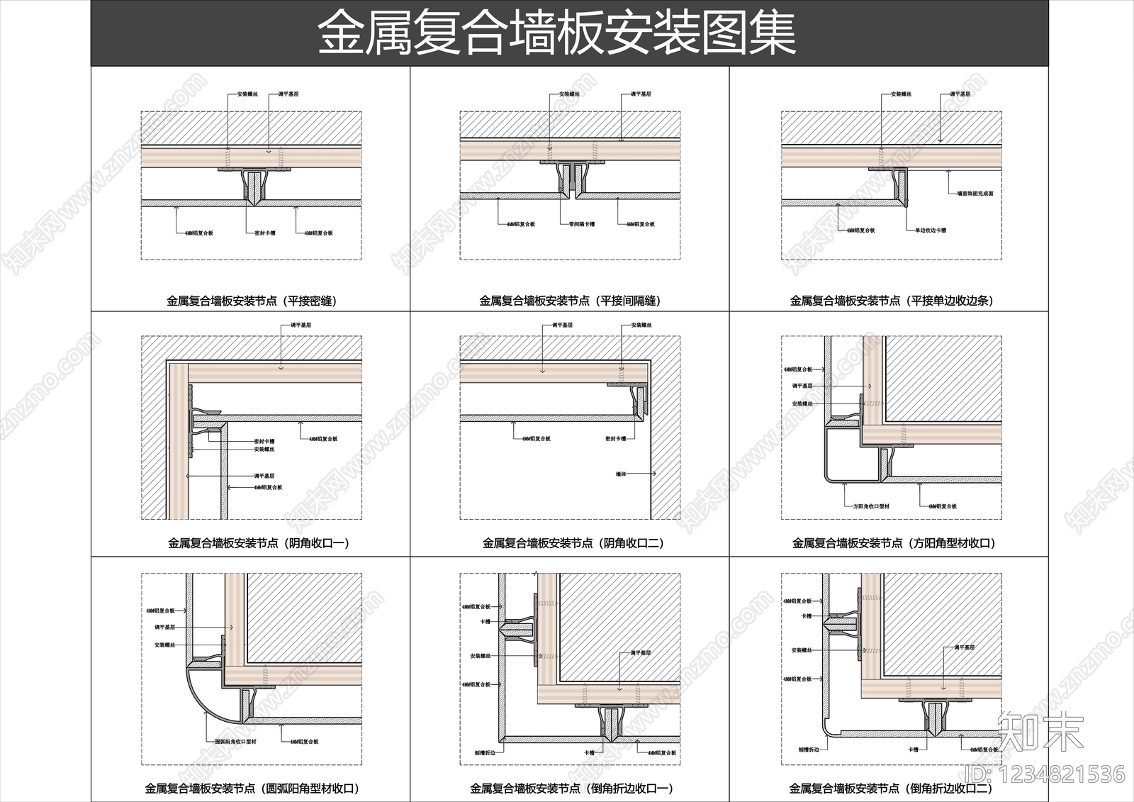 墙面节点CAD图纸