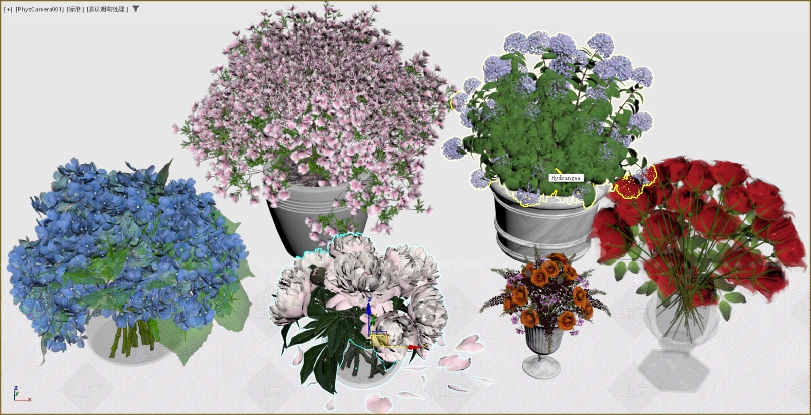 法式休憩花园3D模型下载【ID:1234825346】