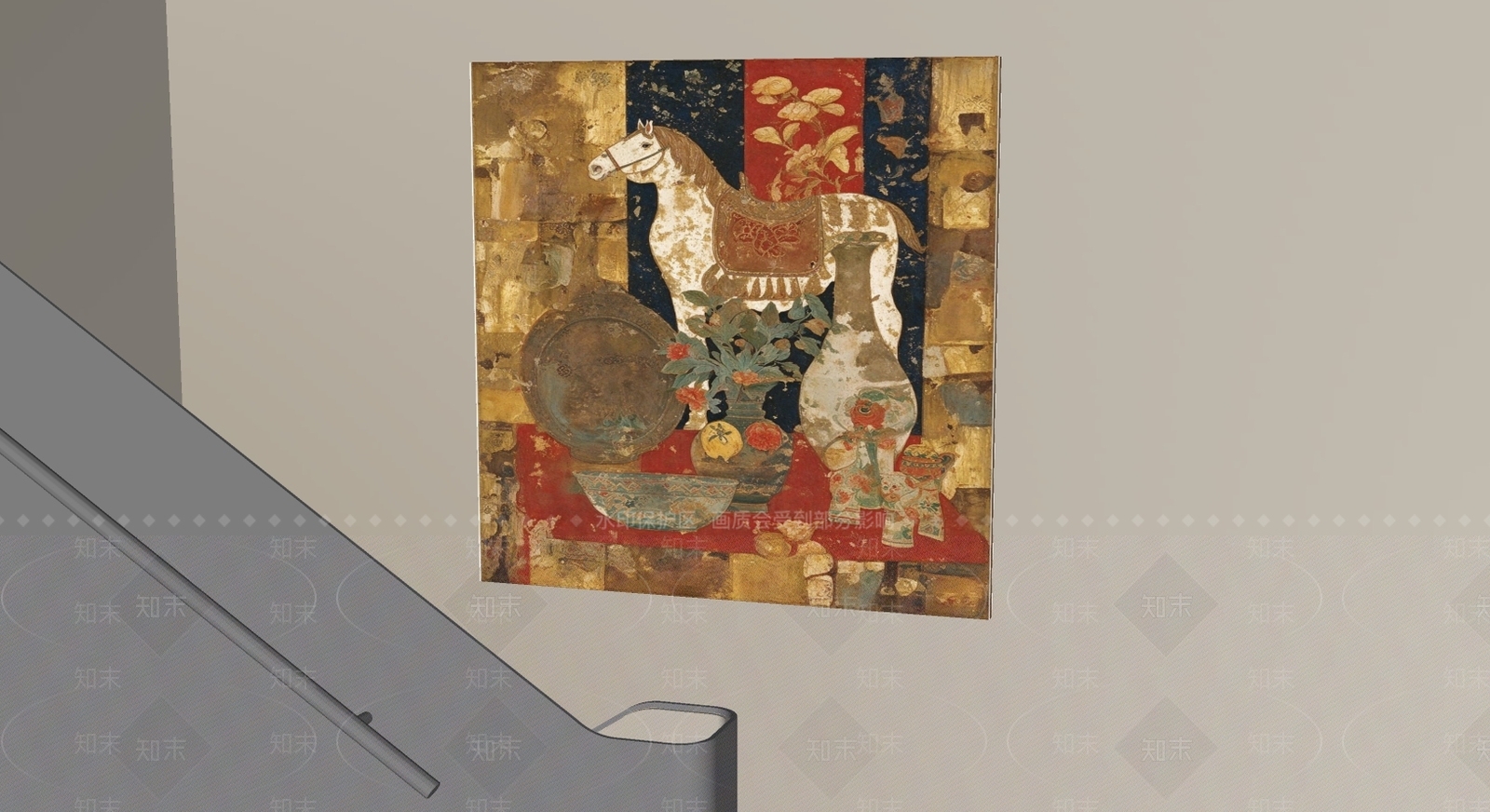 中式儿童挂画SU模型下载【ID:1234827280】