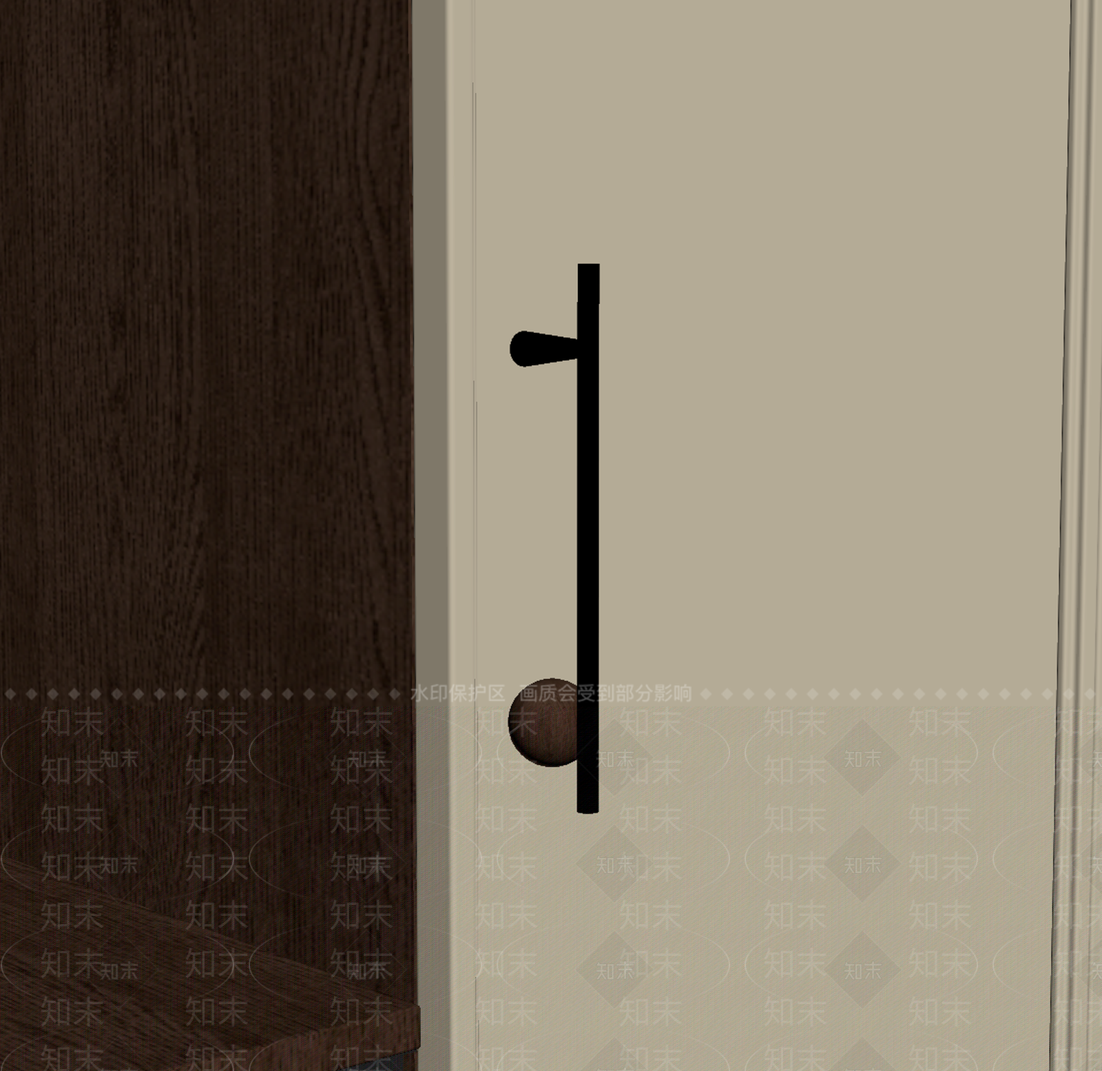 现代简约拉手3D模型下载【ID:1234827526】