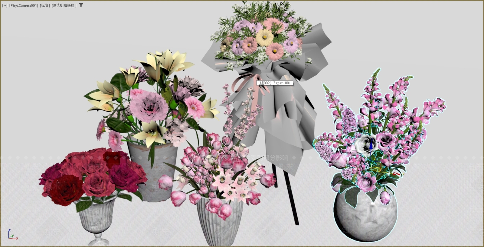 法式休憩花园3D模型下载【ID:1234827659】