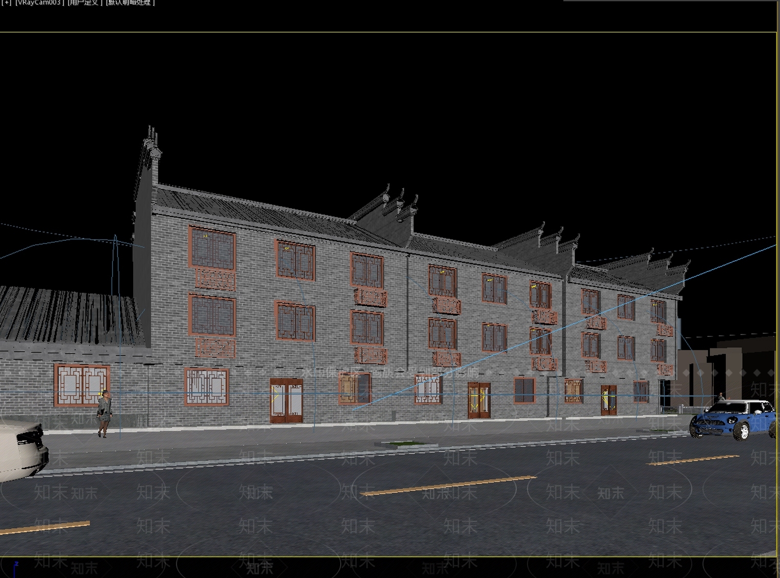中式古建3D模型下载【ID:1234828760】