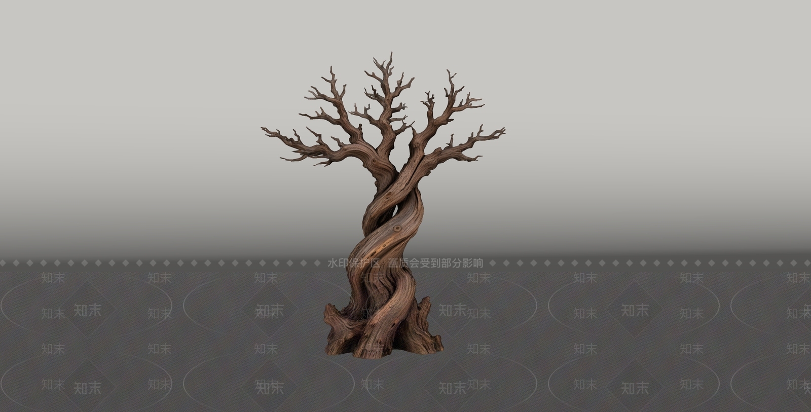 禅意雕塑摆件SU模型下载【ID:1234834947】