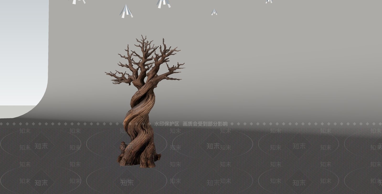 禅意雕塑摆件SU模型下载【ID:1234834947】