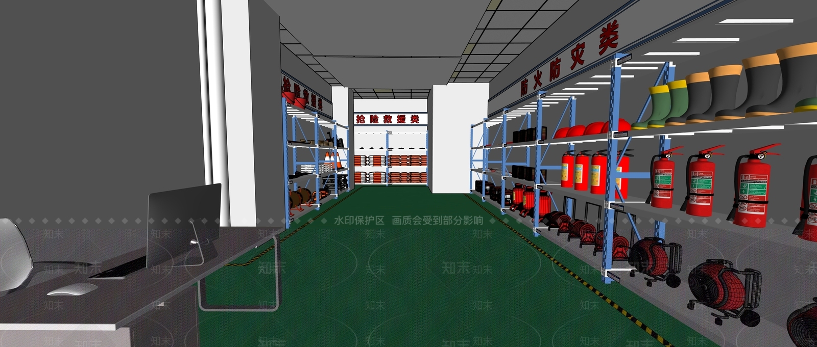 现代简约其他办公区域SU模型下载【ID:1234835321】