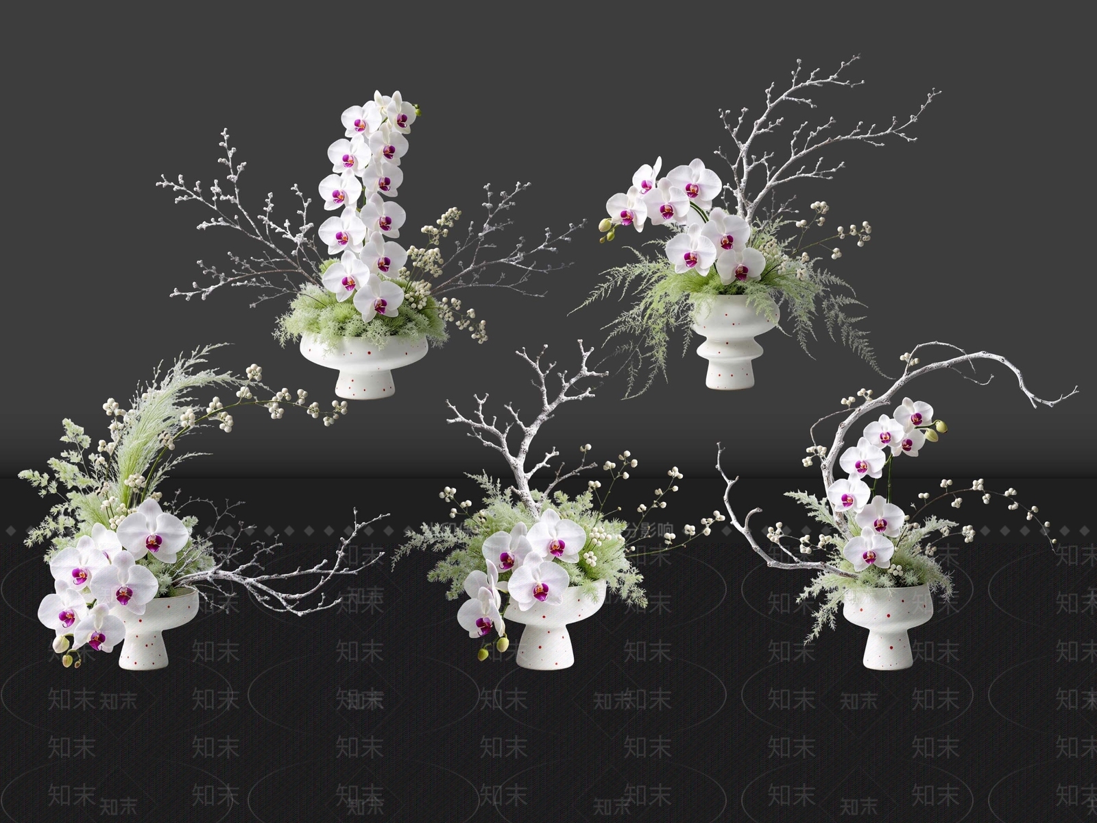 新中式花境SU模型下载【ID:1234839974】