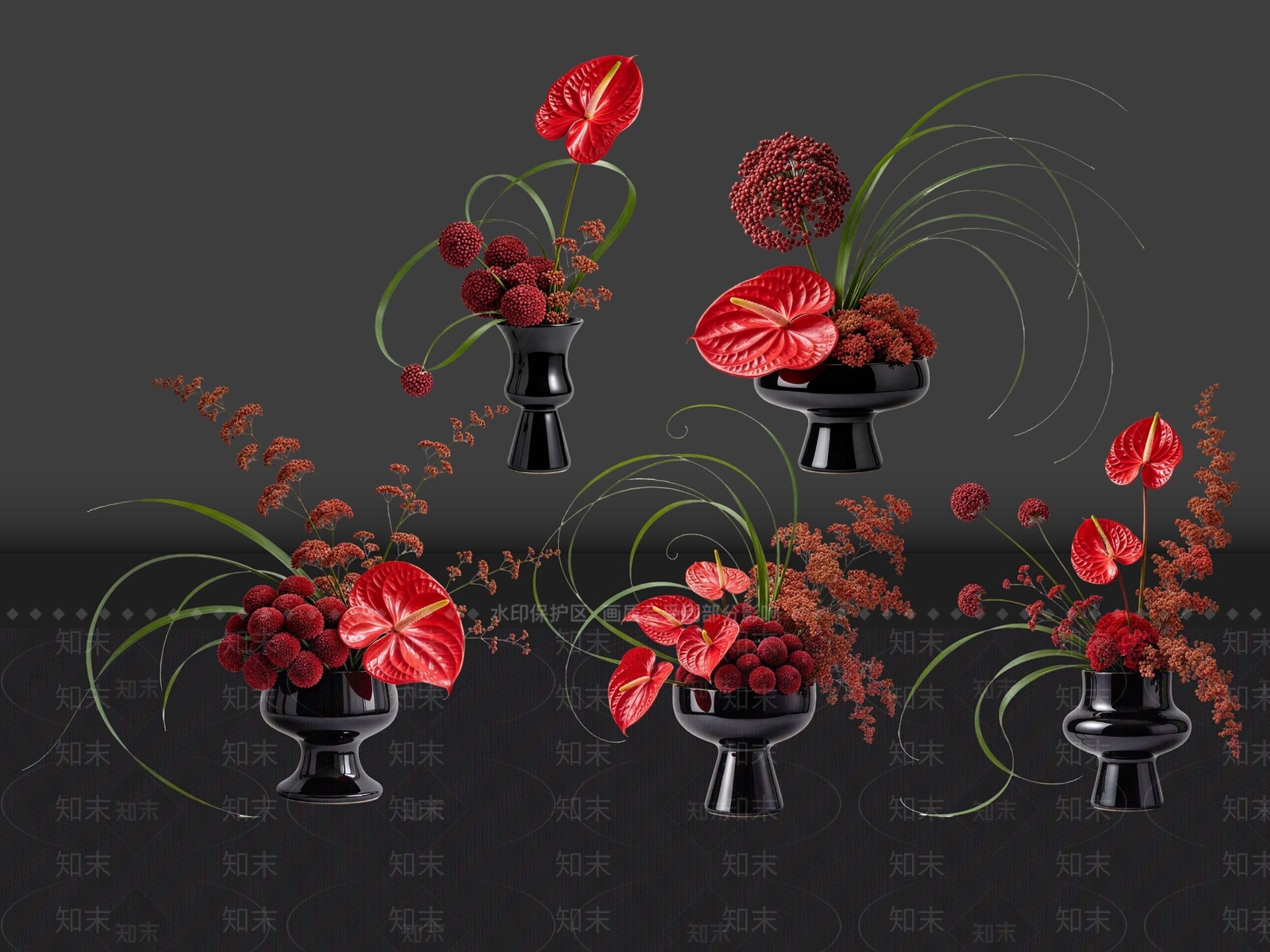 现代花境SU模型下载【ID:1234840922】