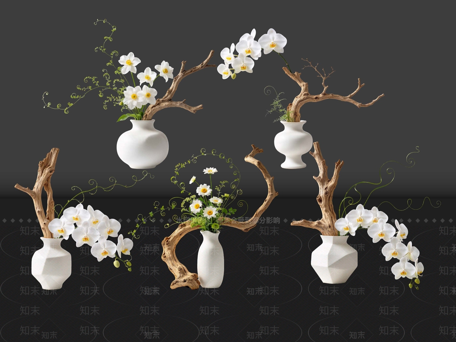 新中式花境SU模型下载【ID:1234842043】