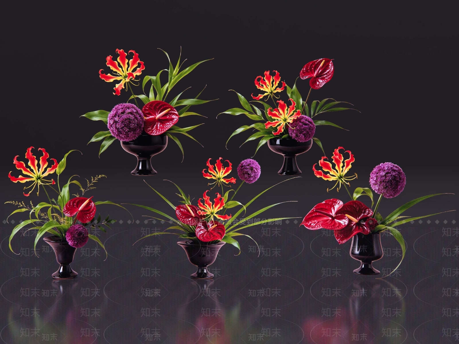 现代花境SU模型下载【ID:1234842940】