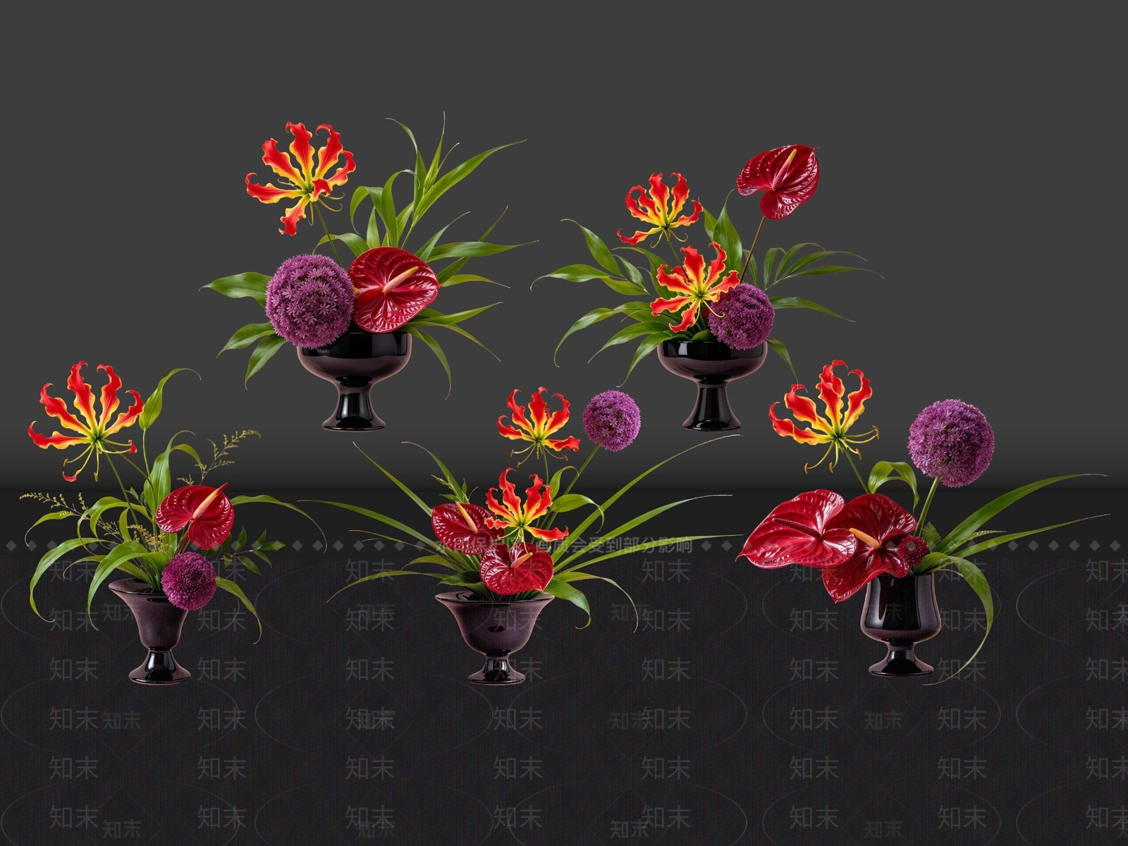 现代花境SU模型下载【ID:1234842940】