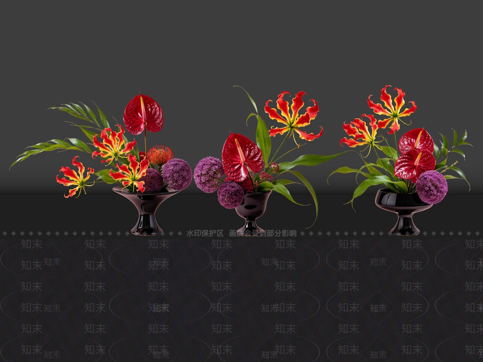 现代花境SU模型下载【ID:1234843234】