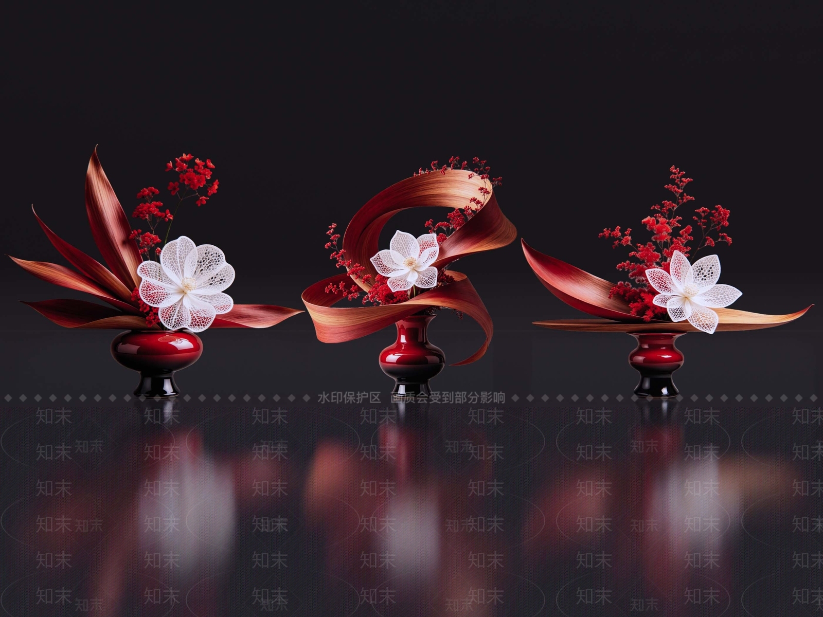 新中式花境SU模型下载【ID:1234843543】