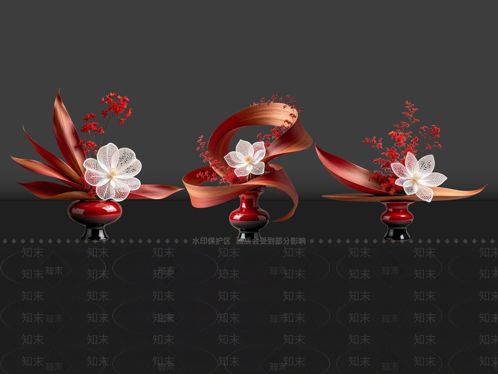 新中式花境SU模型下载【ID:1234843543】