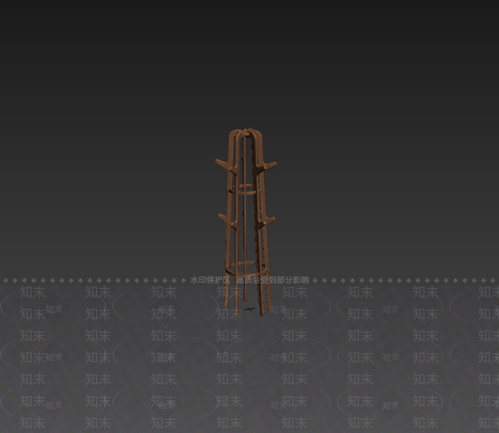 新中式晾衣架3D模型下载【ID:1234846703】
