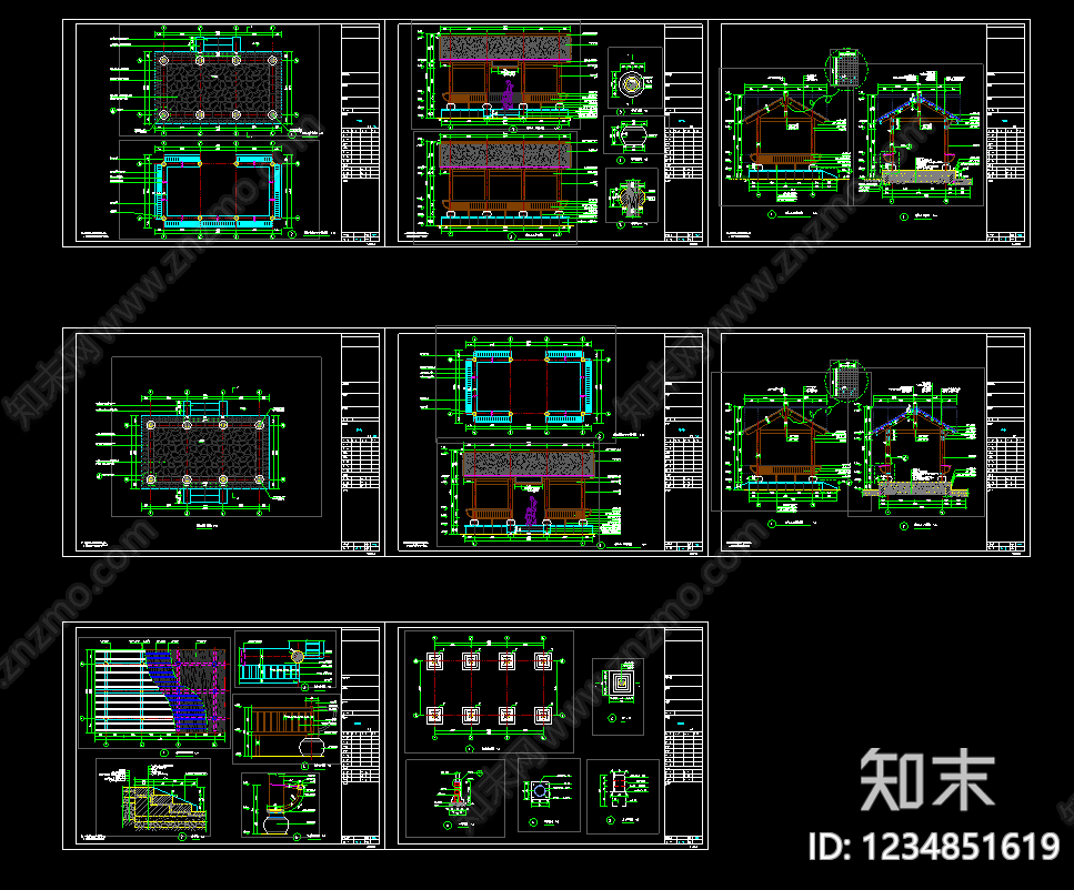 乡村改造cad施工图下载【ID:1234851619】