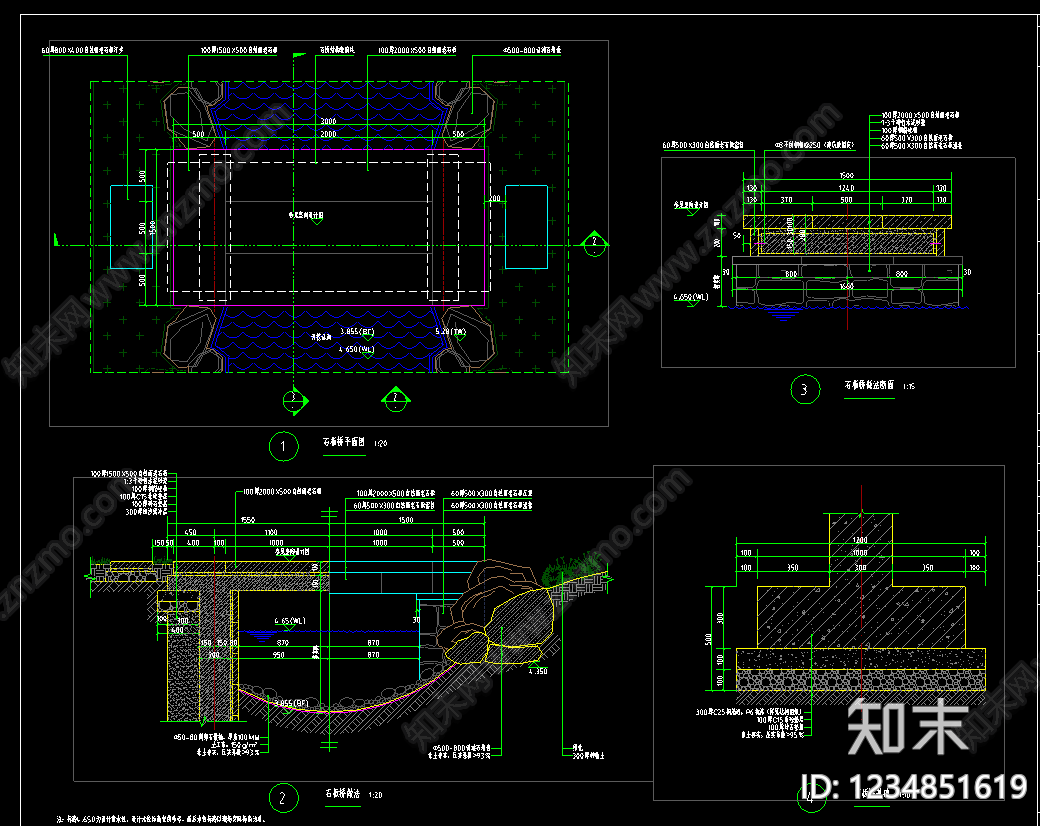 乡村改造cad施工图下载【ID:1234851619】