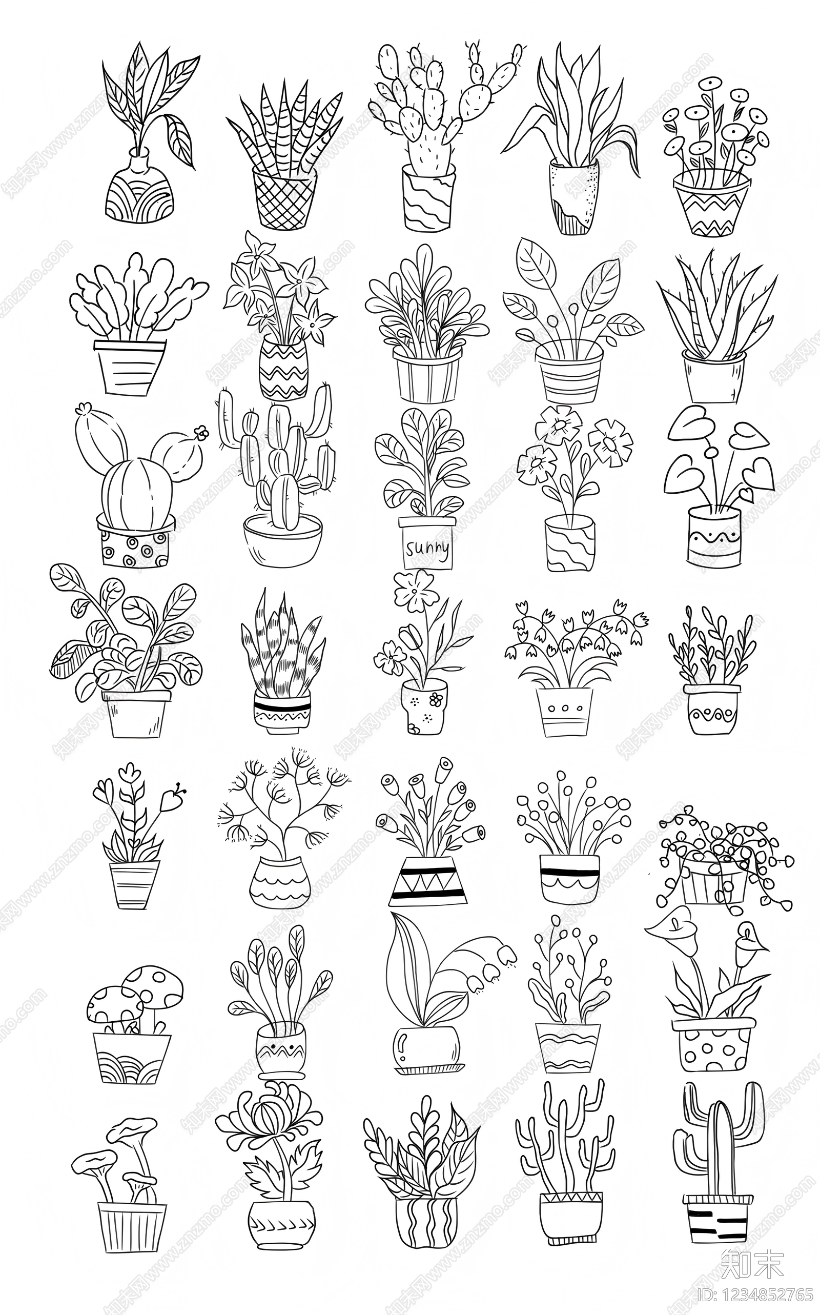 综合植物图库CAD图纸
