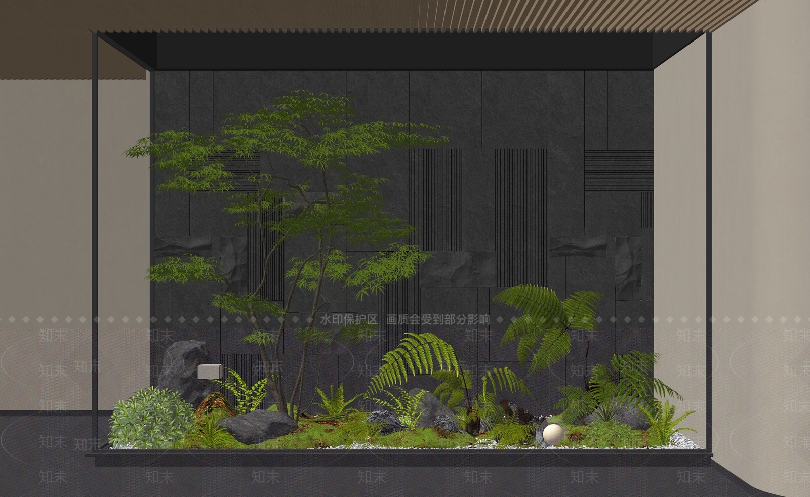 禅意花境SU模型下载【ID:1234856150】