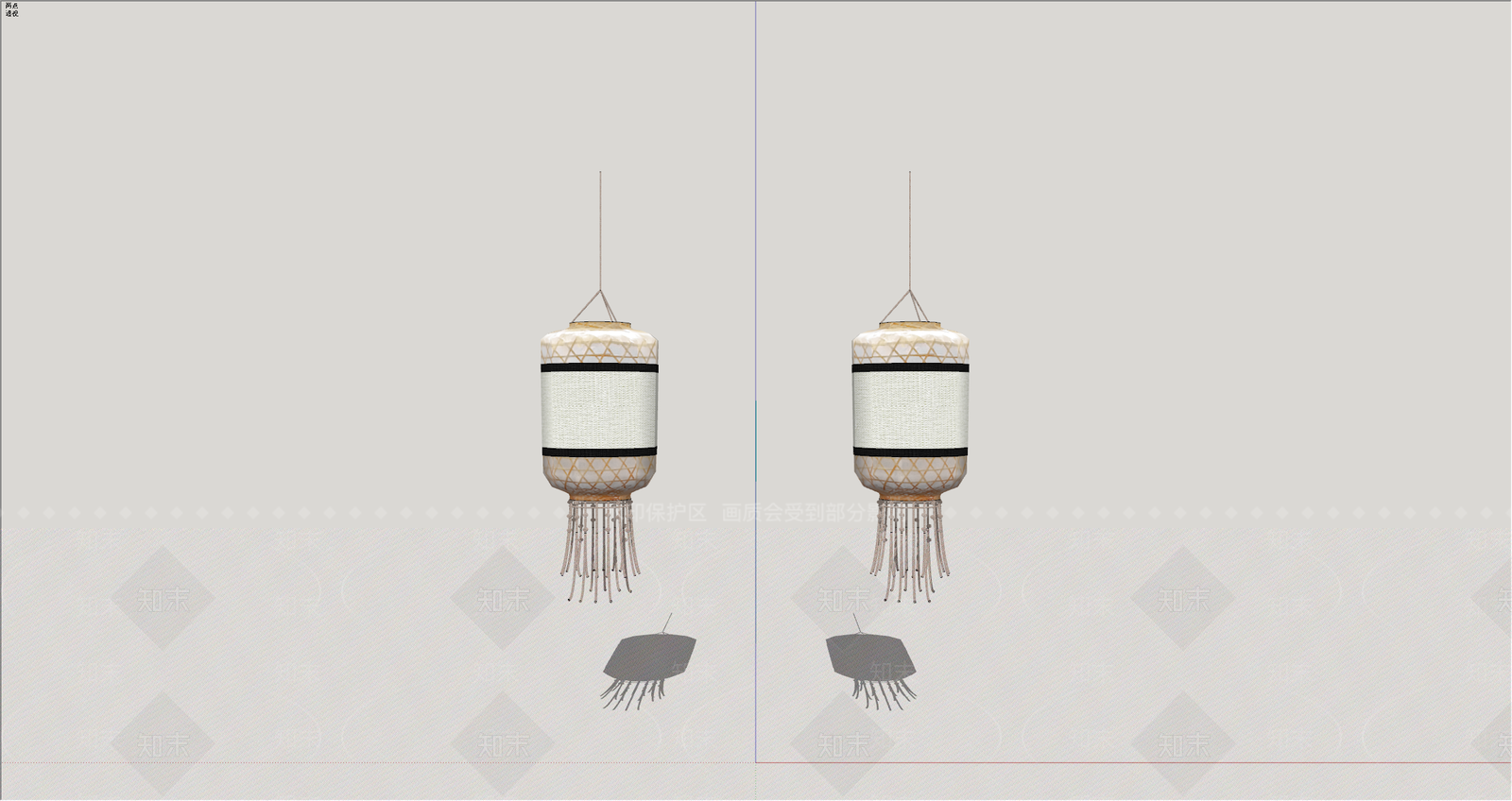 新中式灯笼SU模型下载【ID:1234870694】