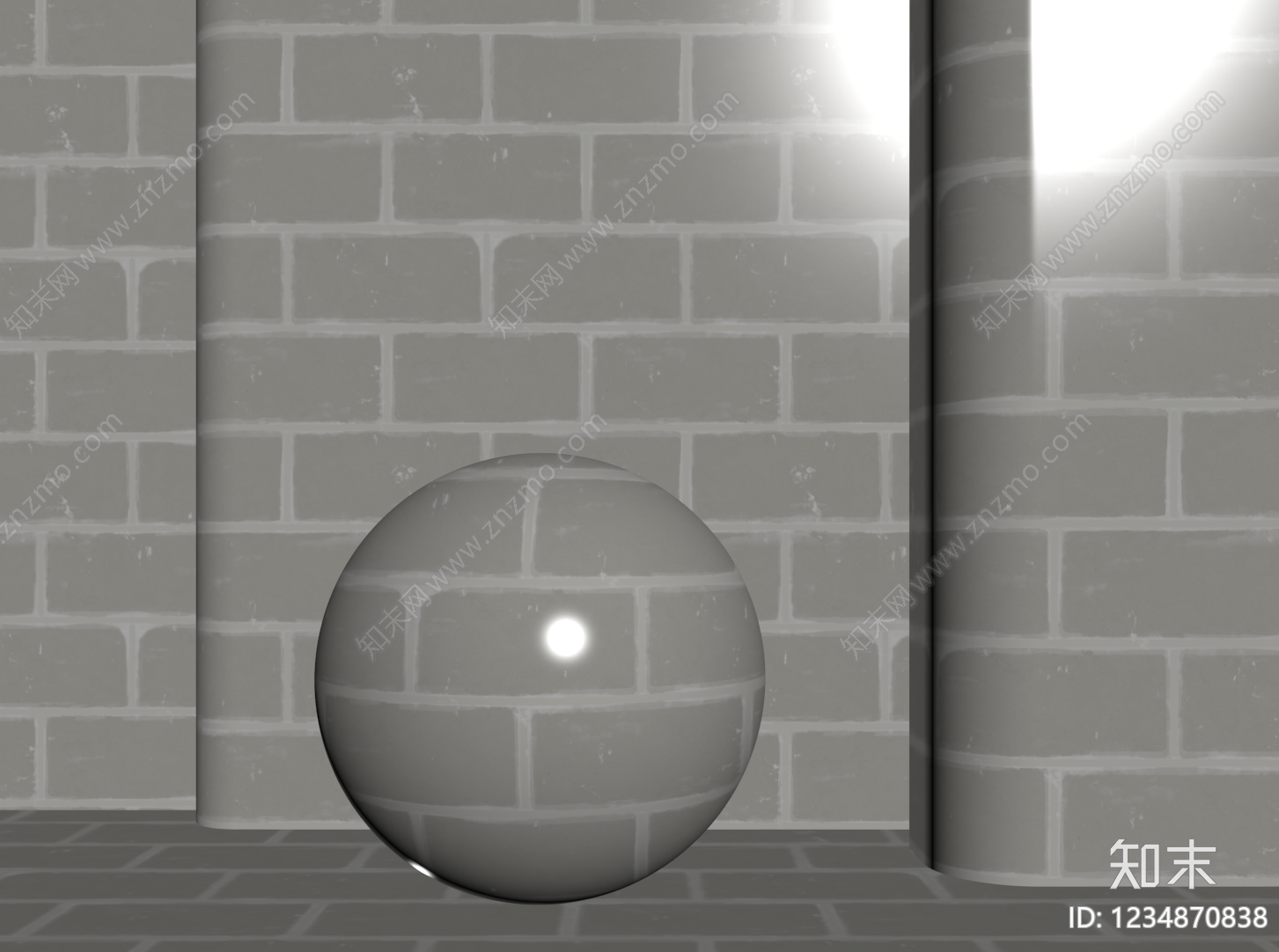 极简砖3D模型下载【ID:1234870838】