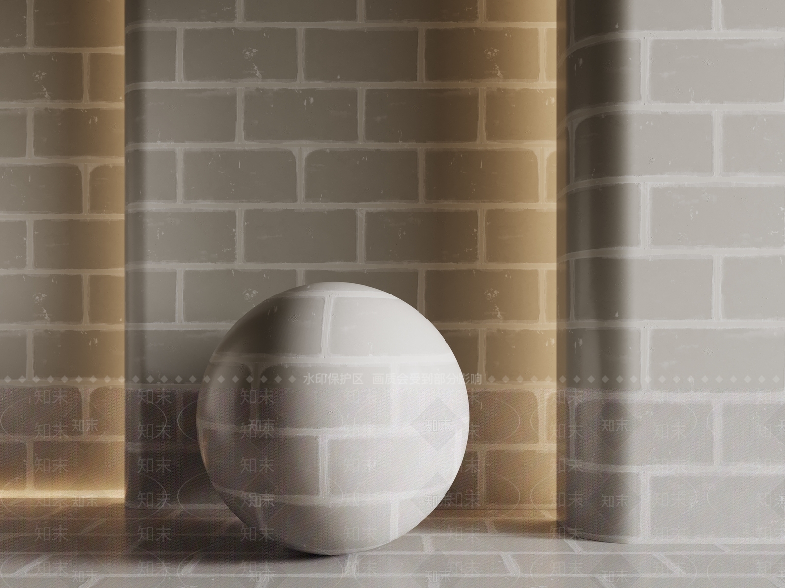 极简砖3D模型下载【ID:1234870838】