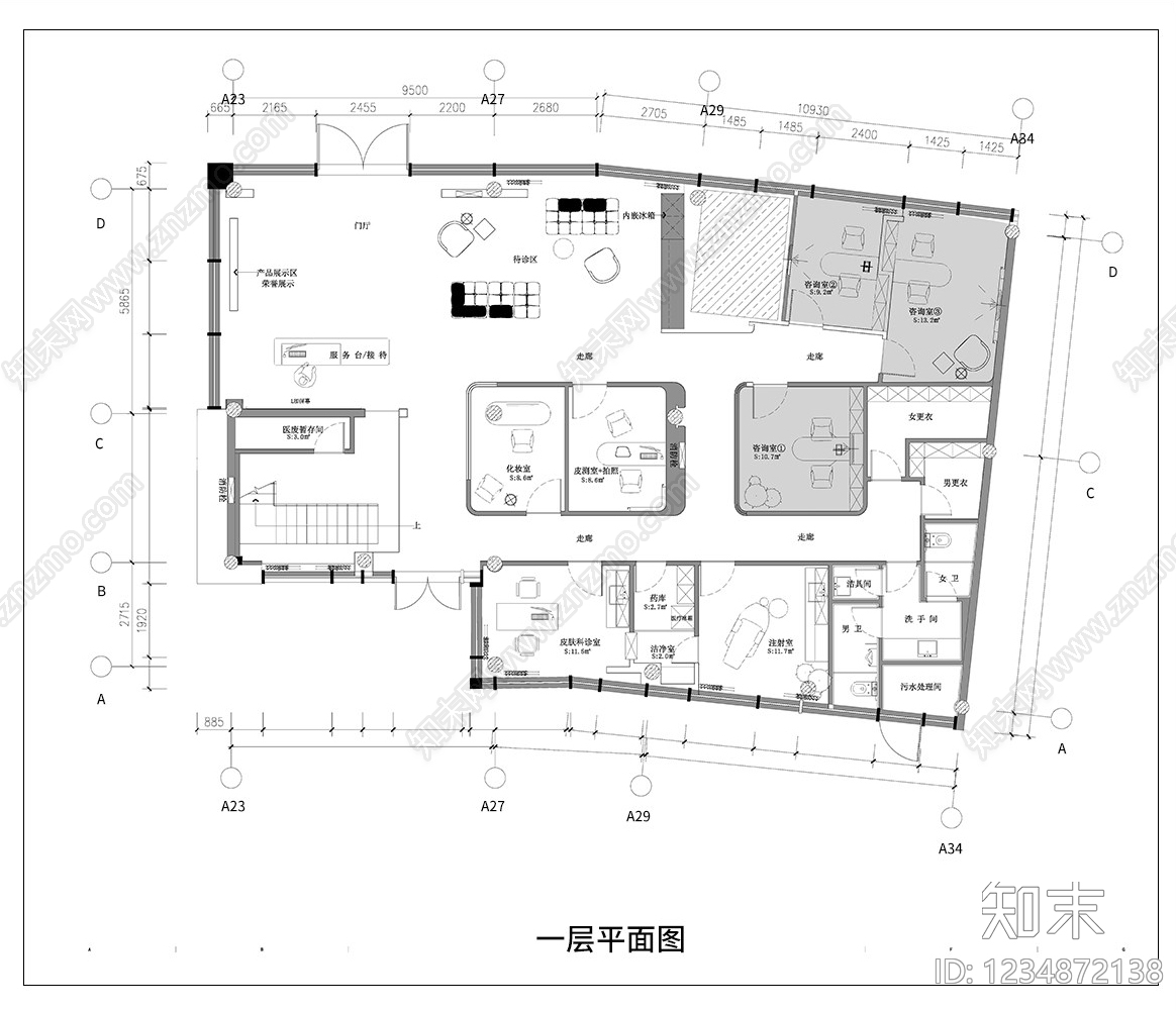 美容院CAD图纸