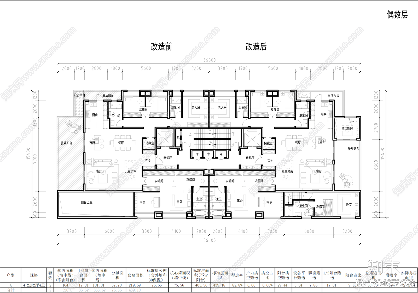 高层住宅cad施工图下载【ID:1234872660】
