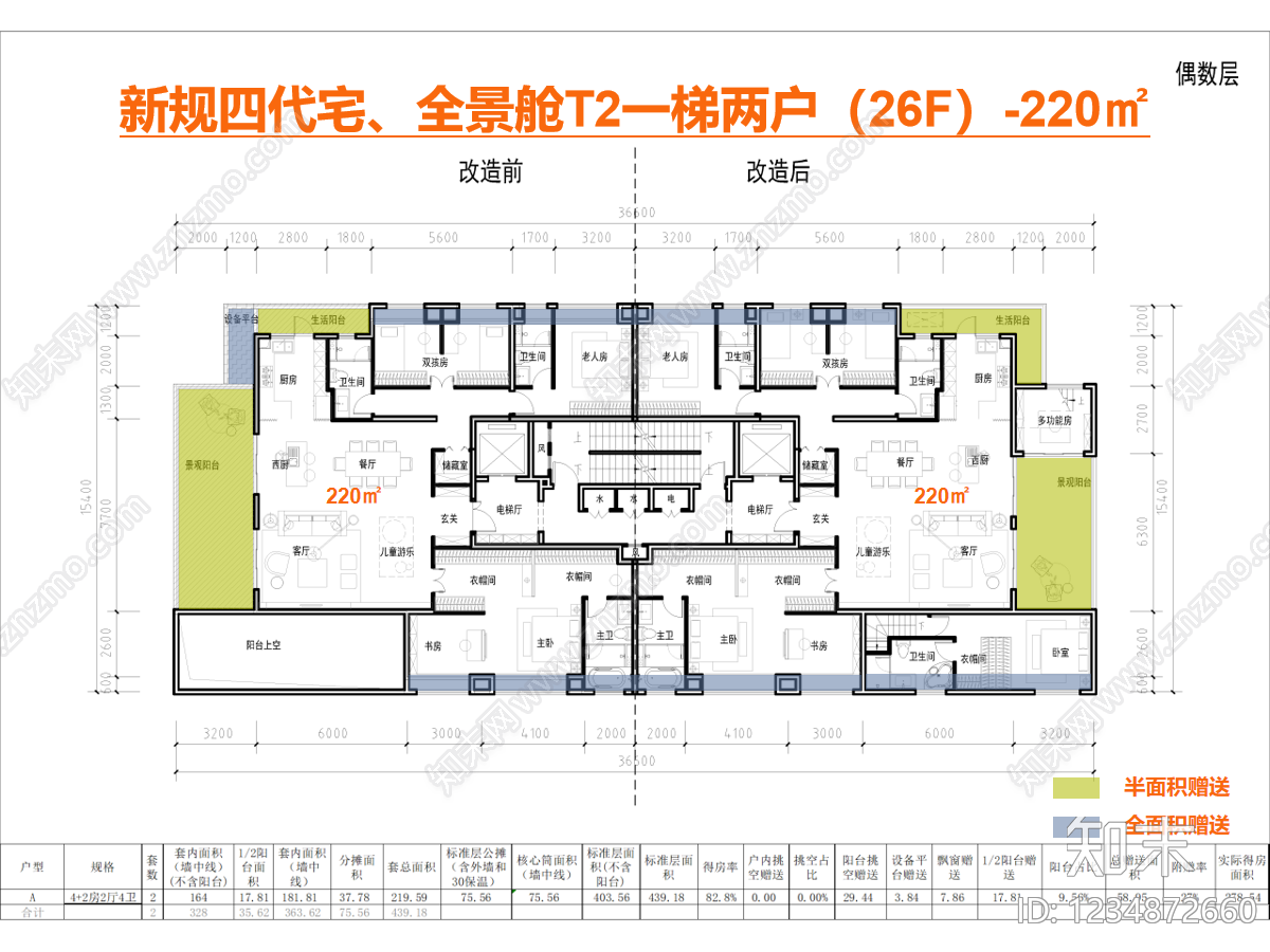 高层住宅cad施工图下载【ID:1234872660】