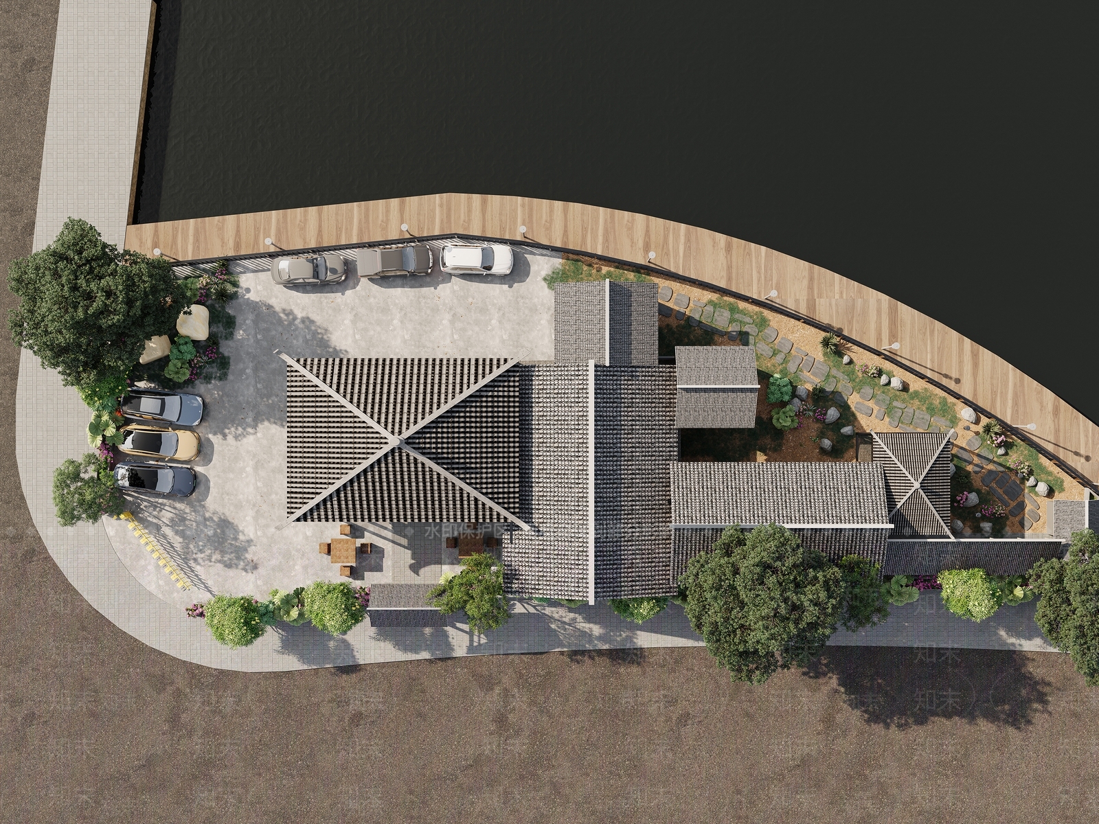 中式古建其他公共建筑3D模型下载【ID:1234873325】