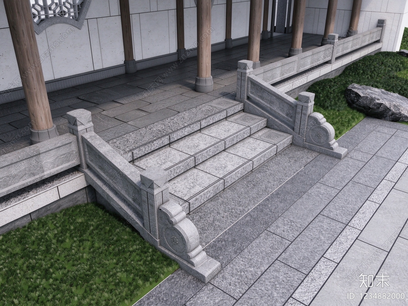 栏杆cad施工图下载【ID:1234882000】