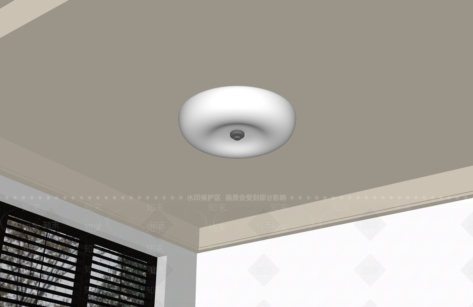 现代简约吸顶灯SU模型下载【ID:1234886497】