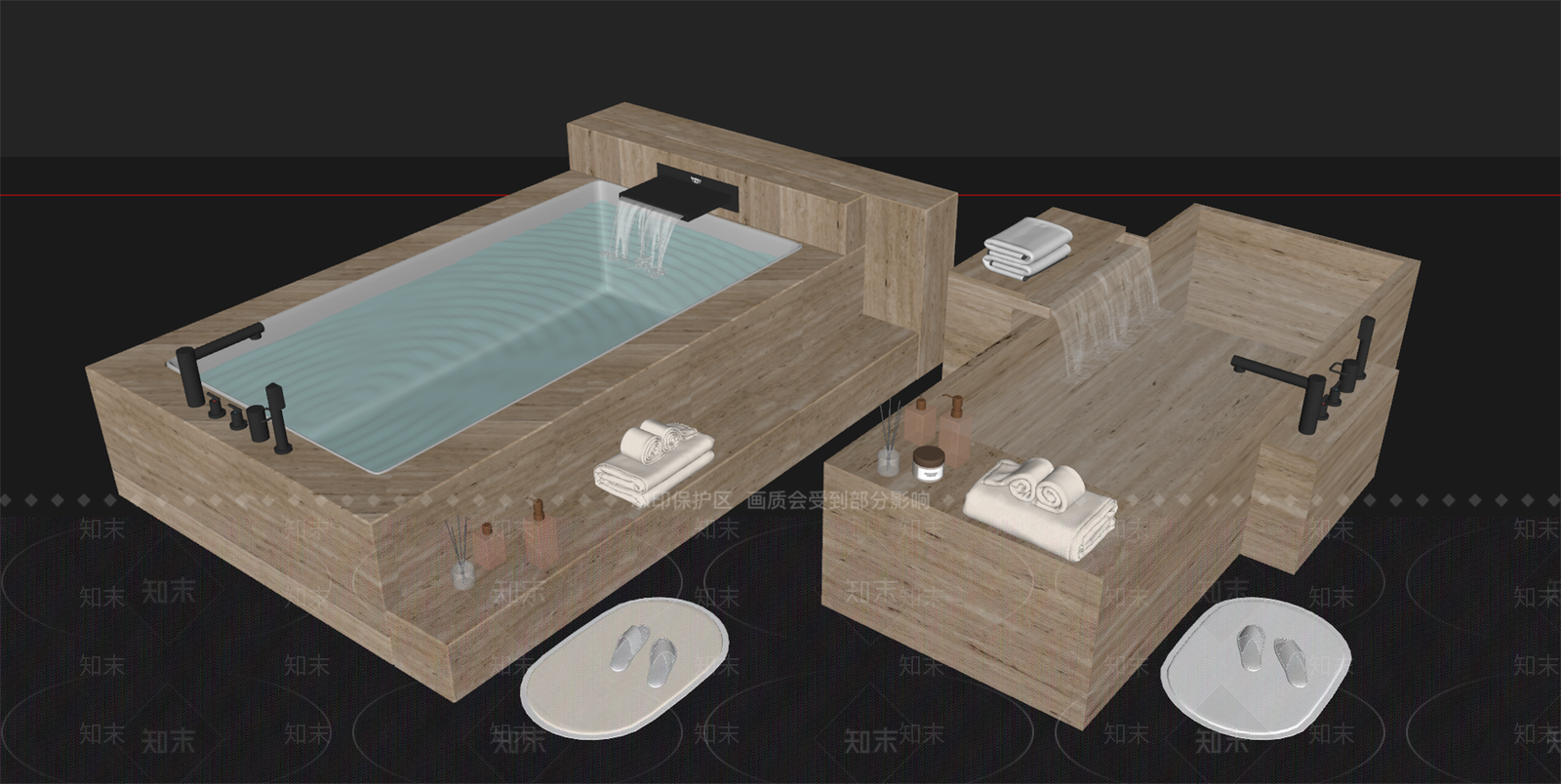 意式极简卫浴展厅SU模型下载【ID:1234888035】