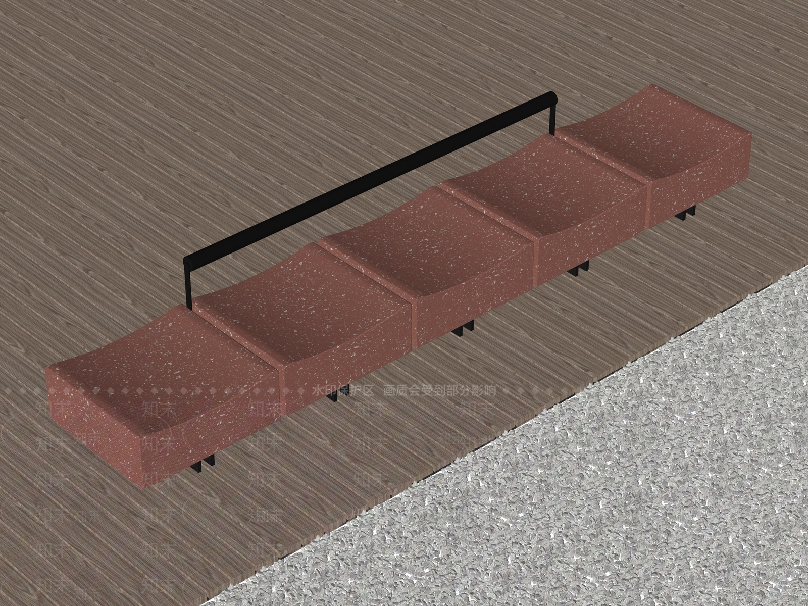 轻奢景观座椅3D模型下载【ID:1234893822】