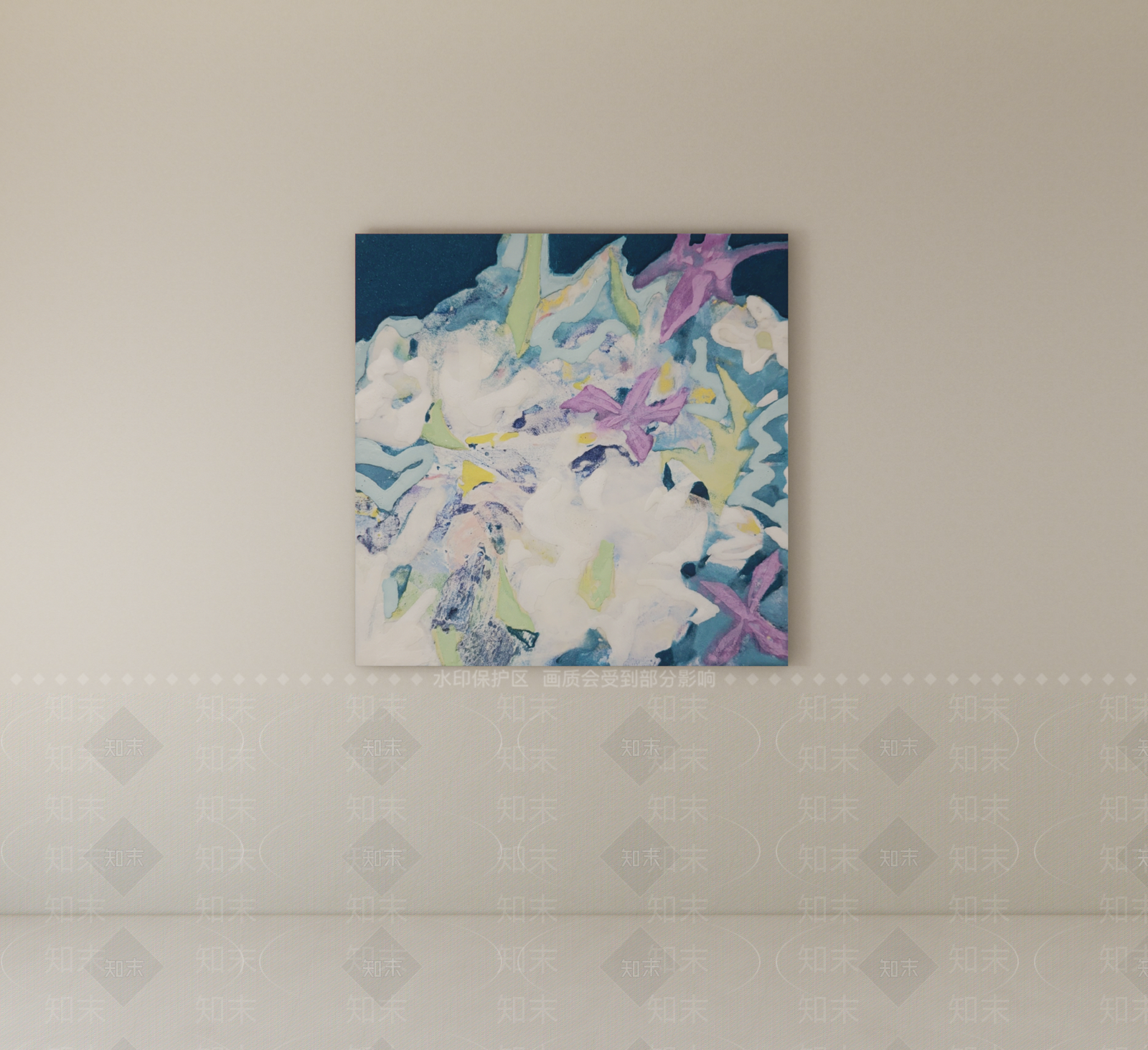 极简抽象画SU模型下载【ID:1234896267】