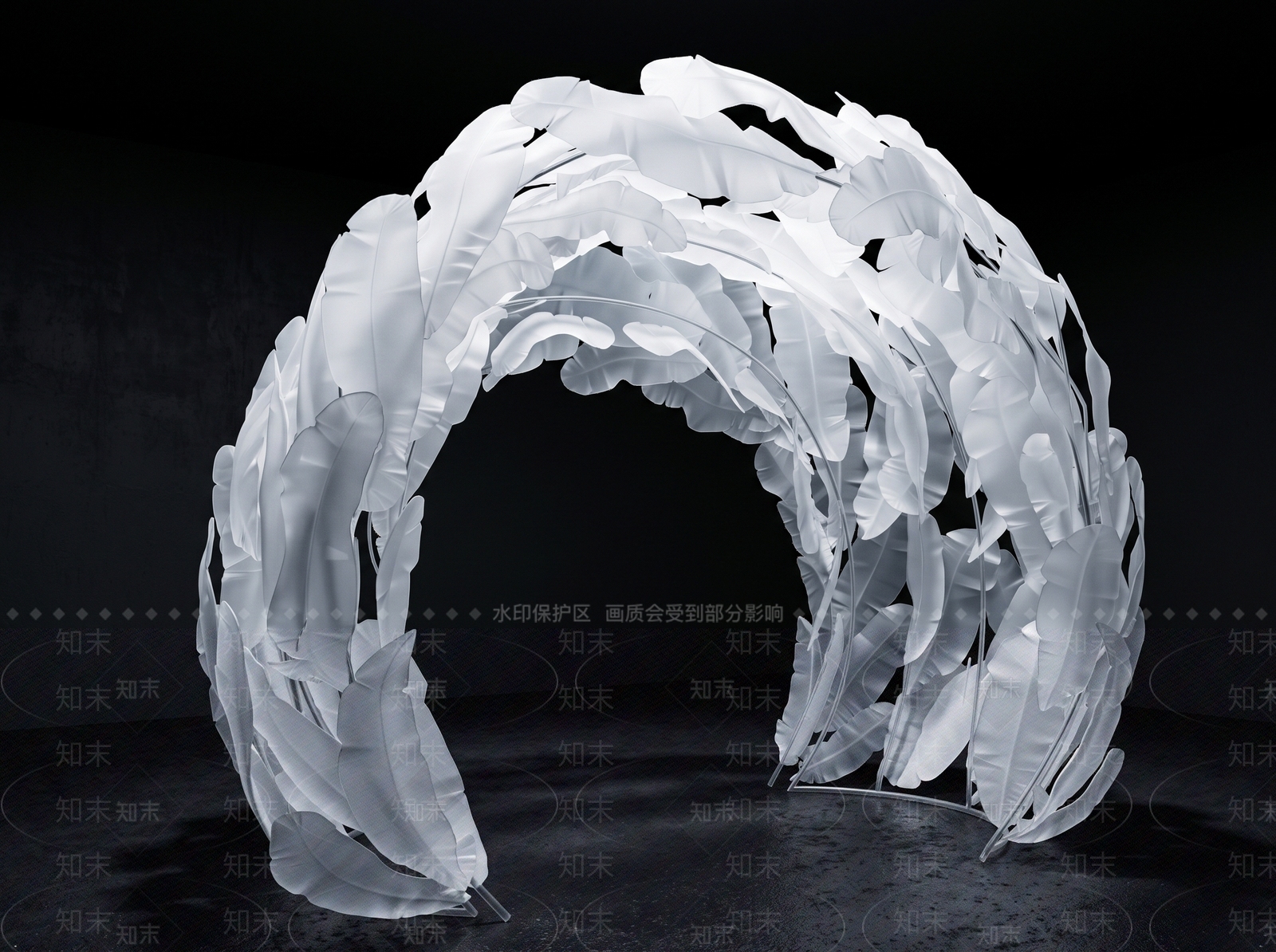 现代艺术装置3D模型下载【ID:1234913356】