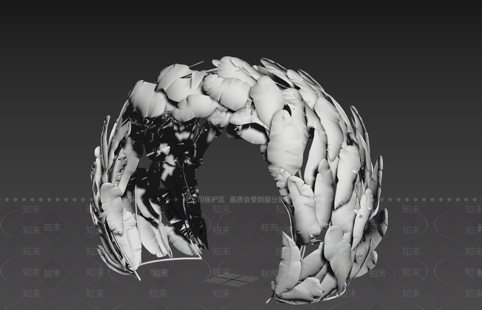 现代艺术装置3D模型下载【ID:1234913356】