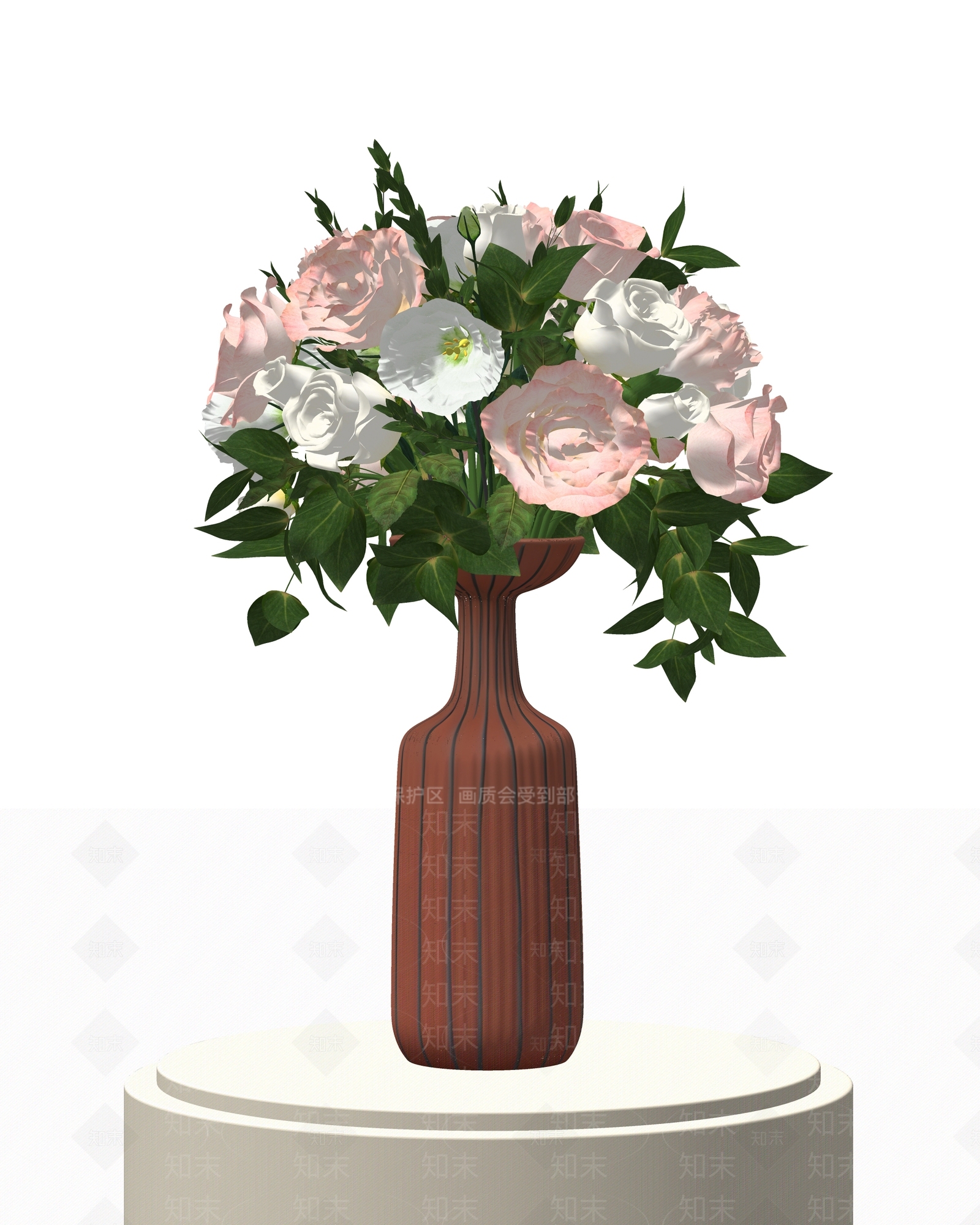 现代简约花艺SU模型下载【ID:1234914466】