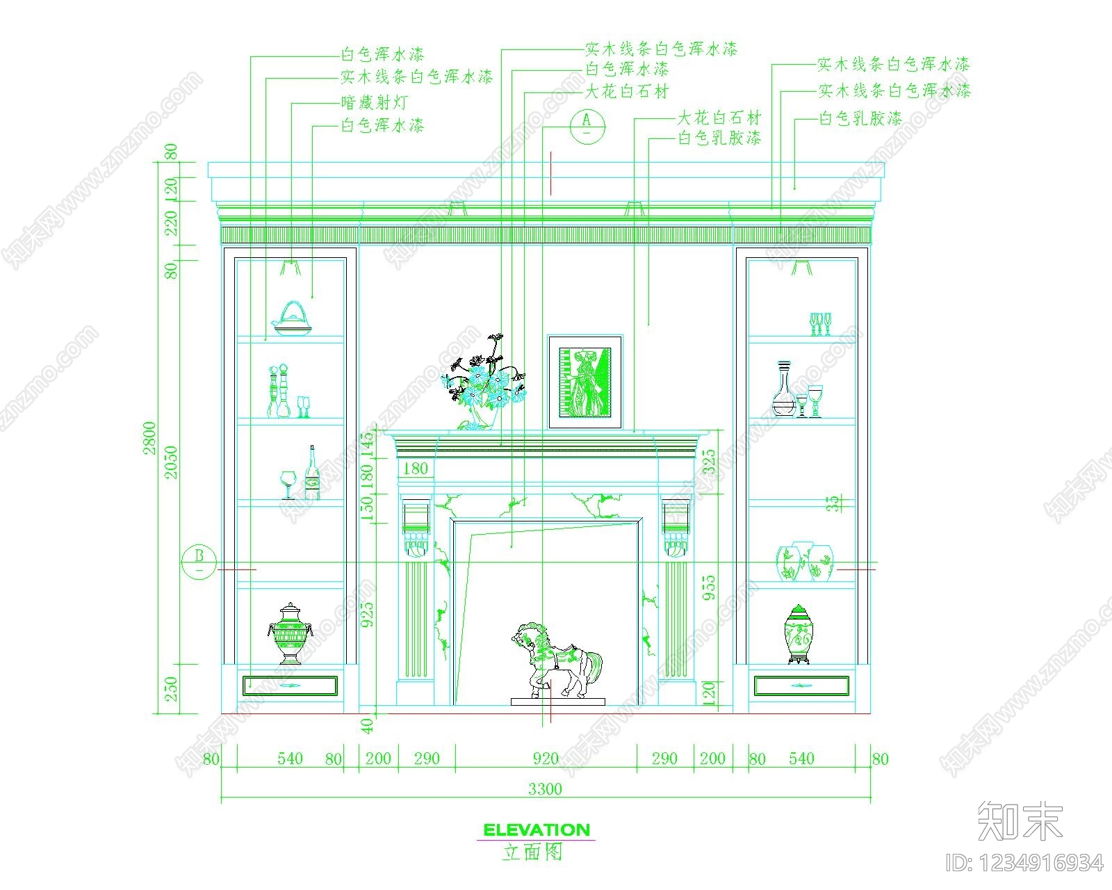 欧式酒店家具CAD图纸