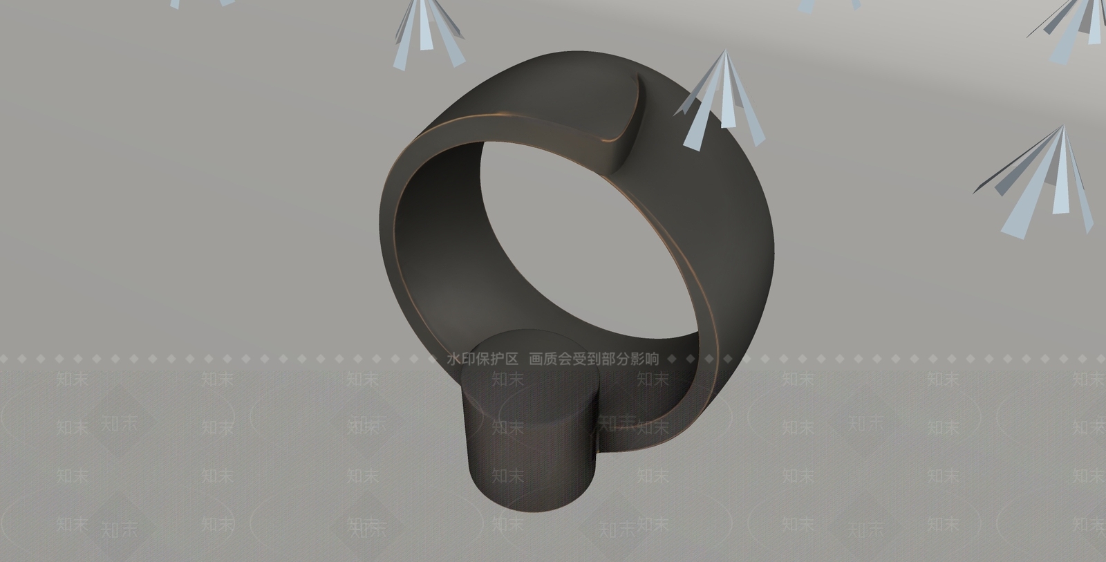 极简雕塑摆件SU模型下载【ID:1234917549】