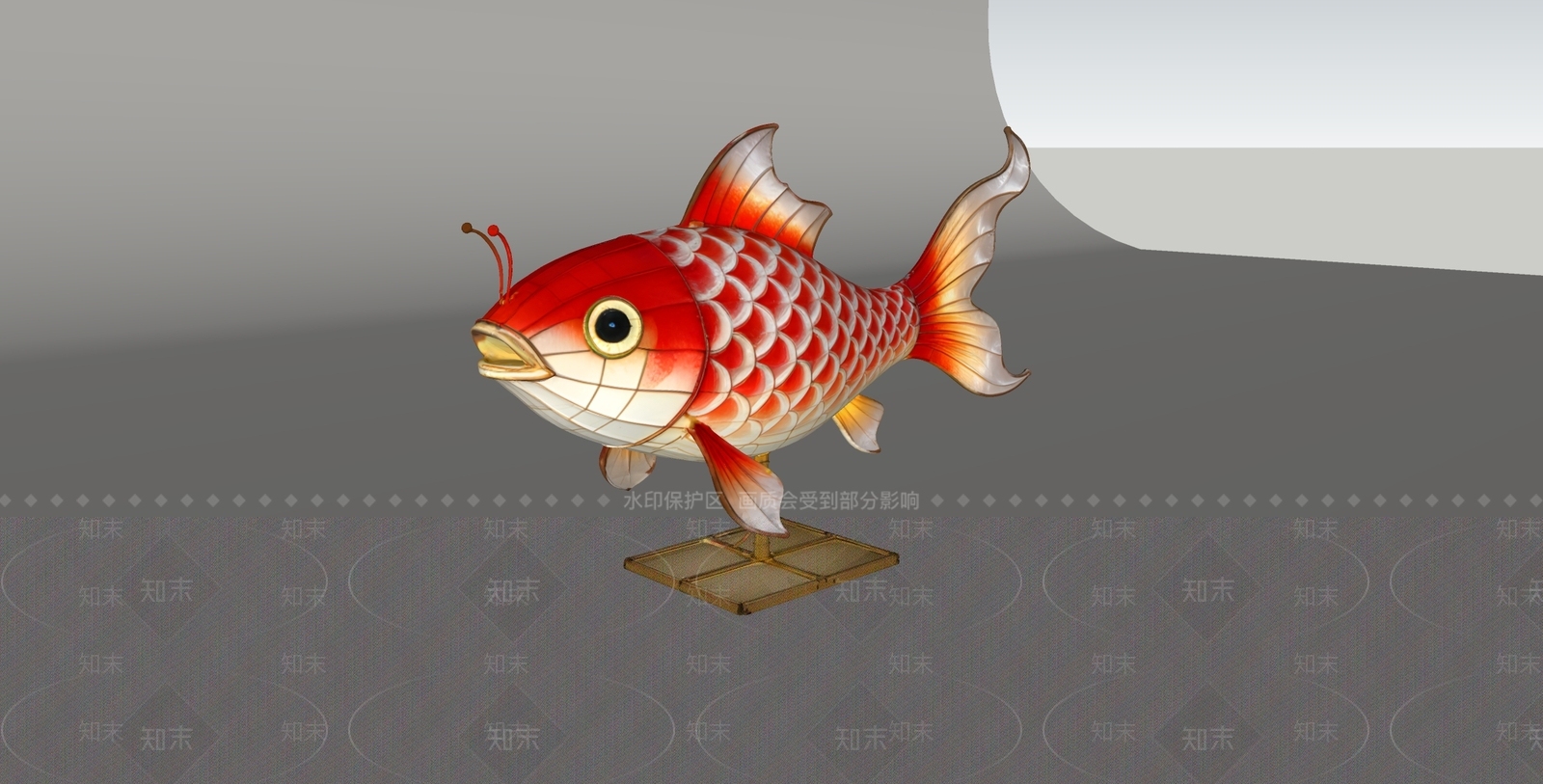 中式景观灯SU模型下载【ID:1234920366】