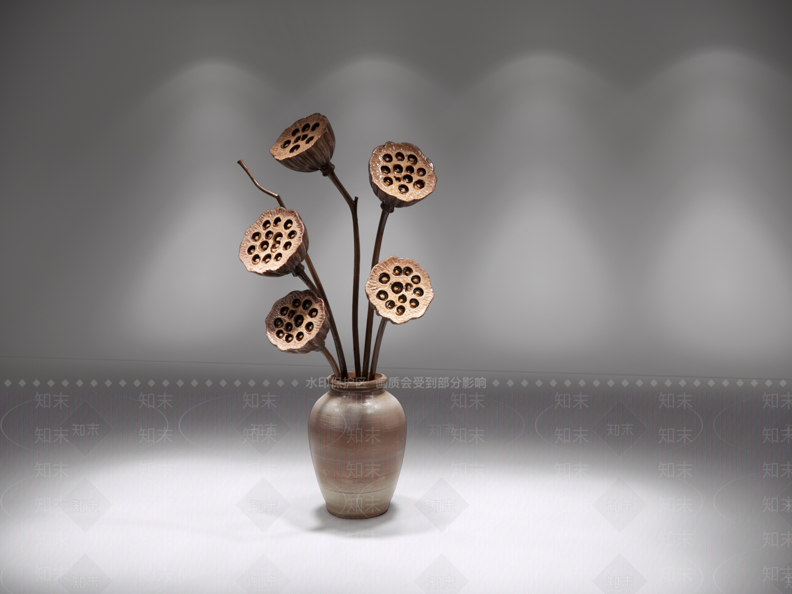 侘寂花艺SU模型下载【ID:1234921096】