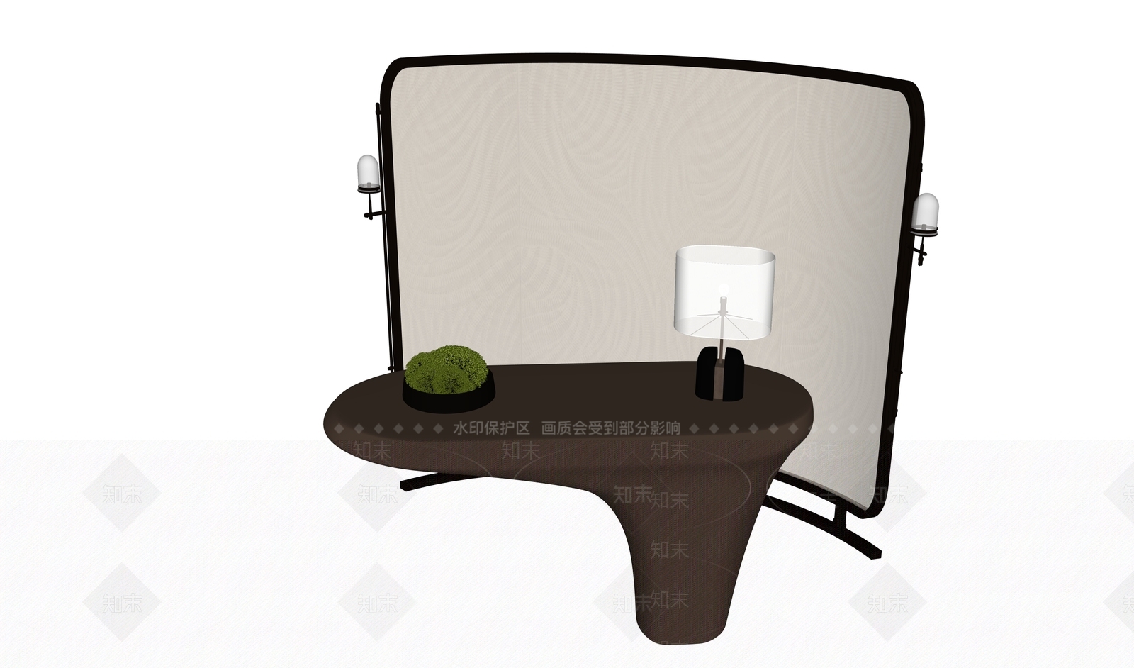 轻奢接待室3D模型下载【ID:1234935925】