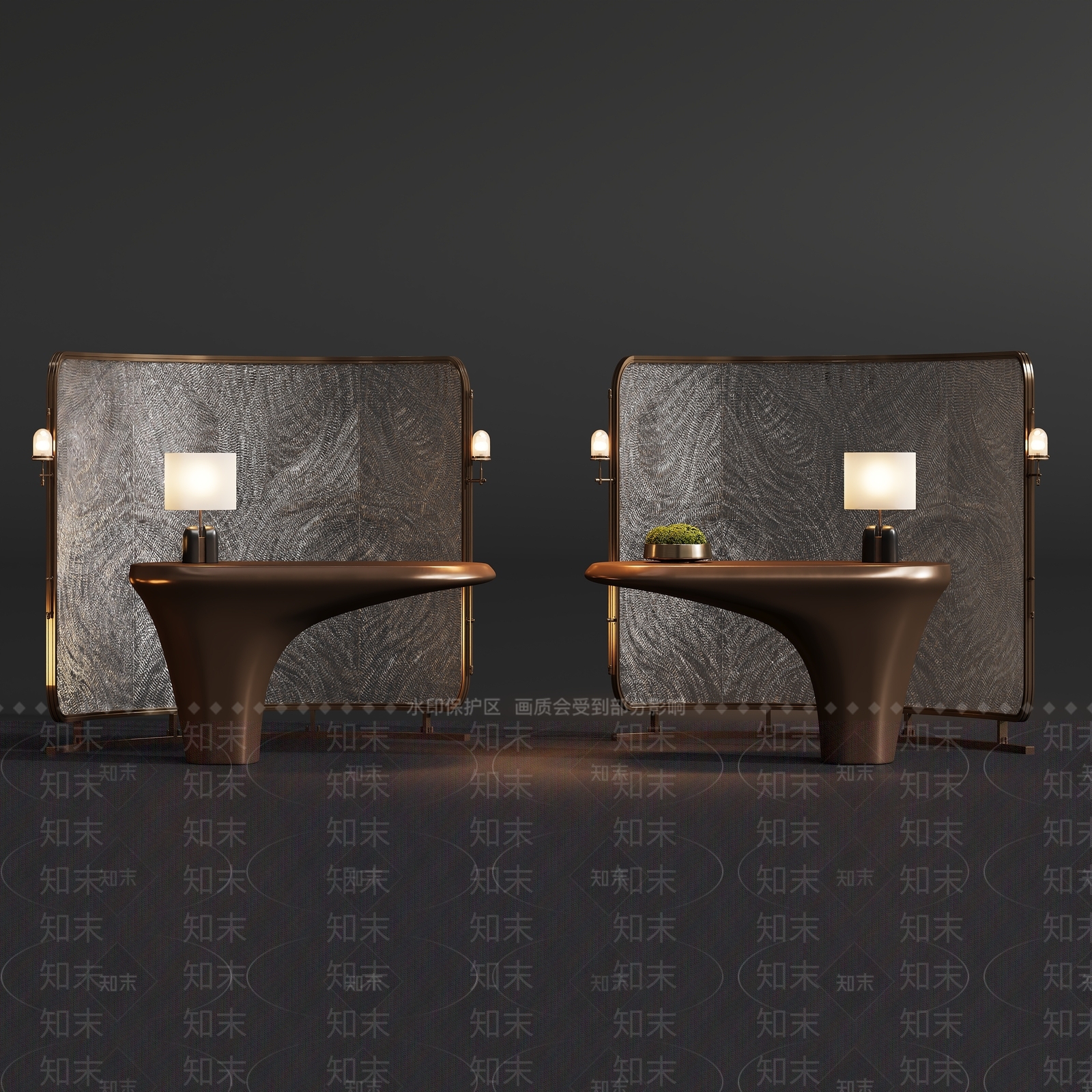 轻奢接待室3D模型下载【ID:1234935925】