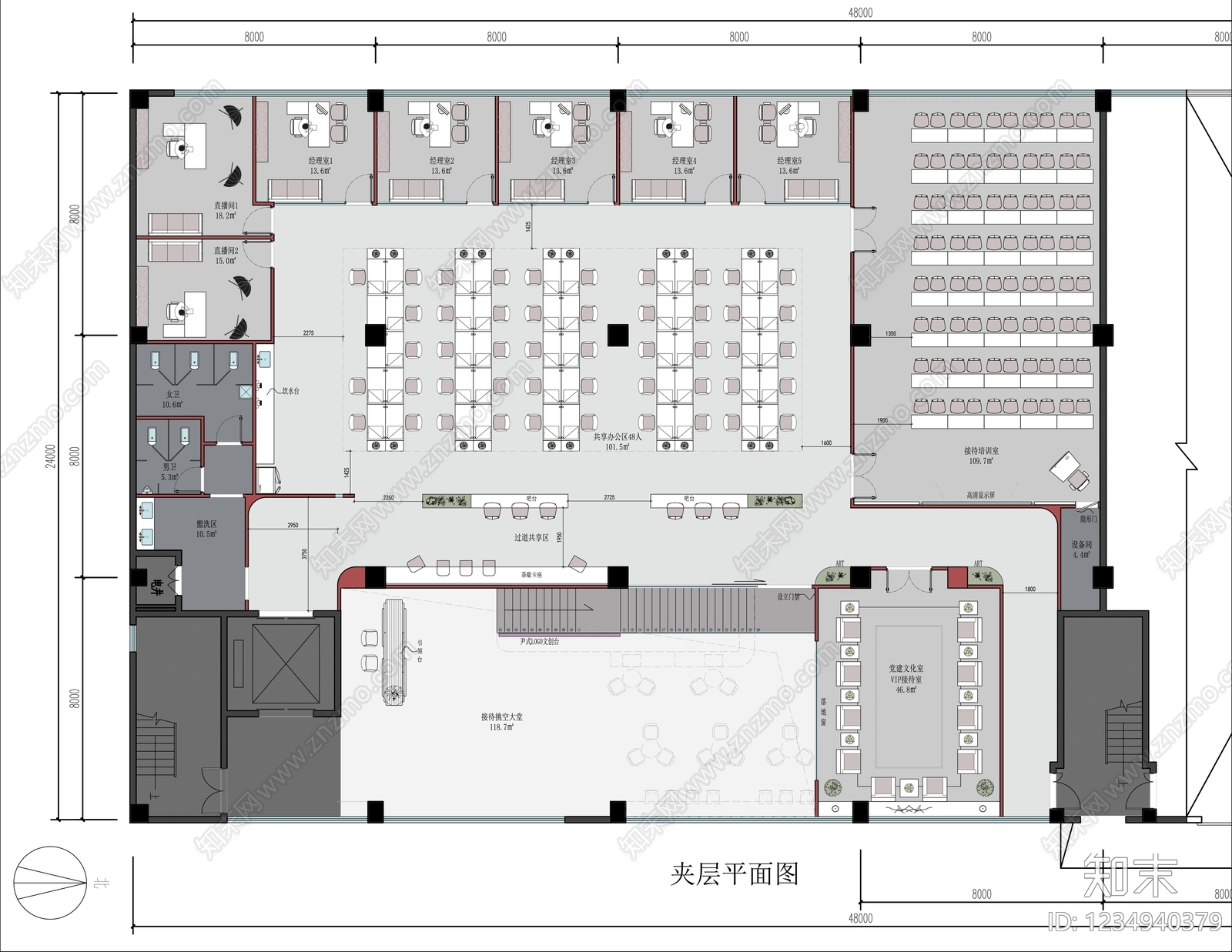 其他工装空间cad施工图下载【ID:1234940379】