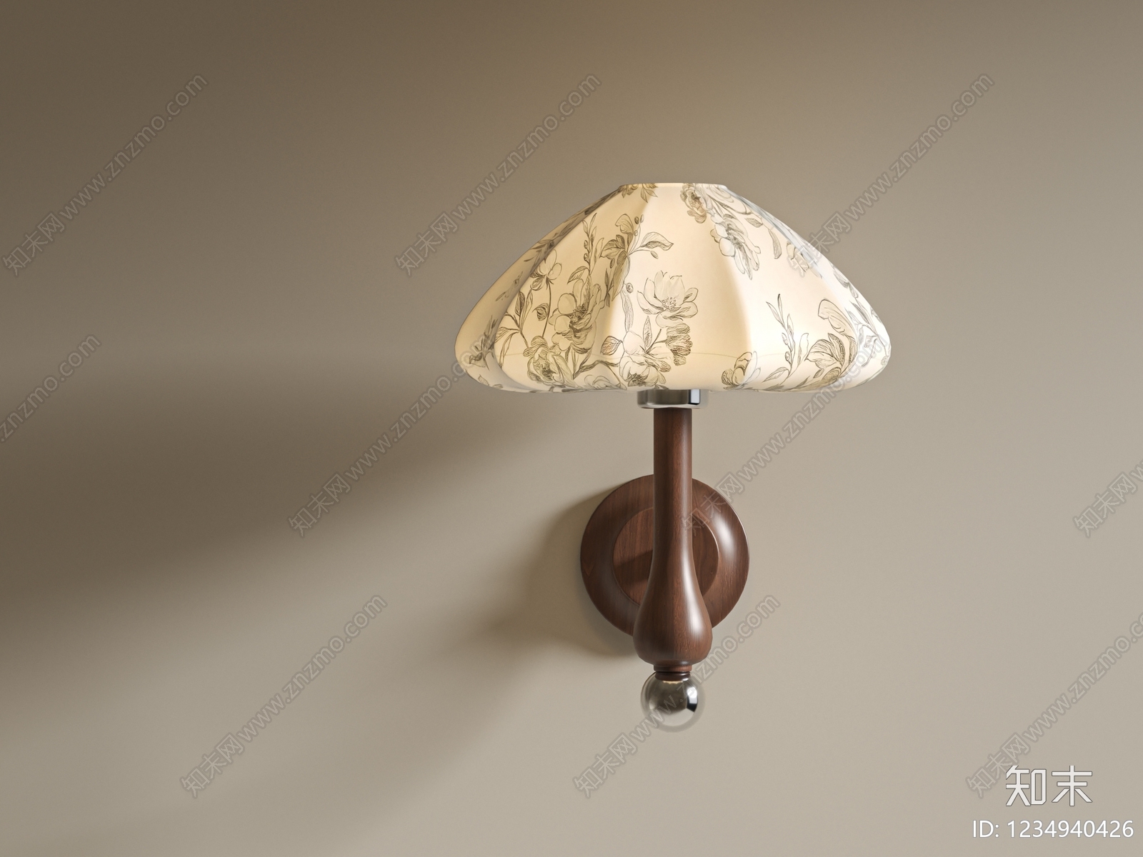 中古风床头壁灯SU模型下载【ID:1234940426】