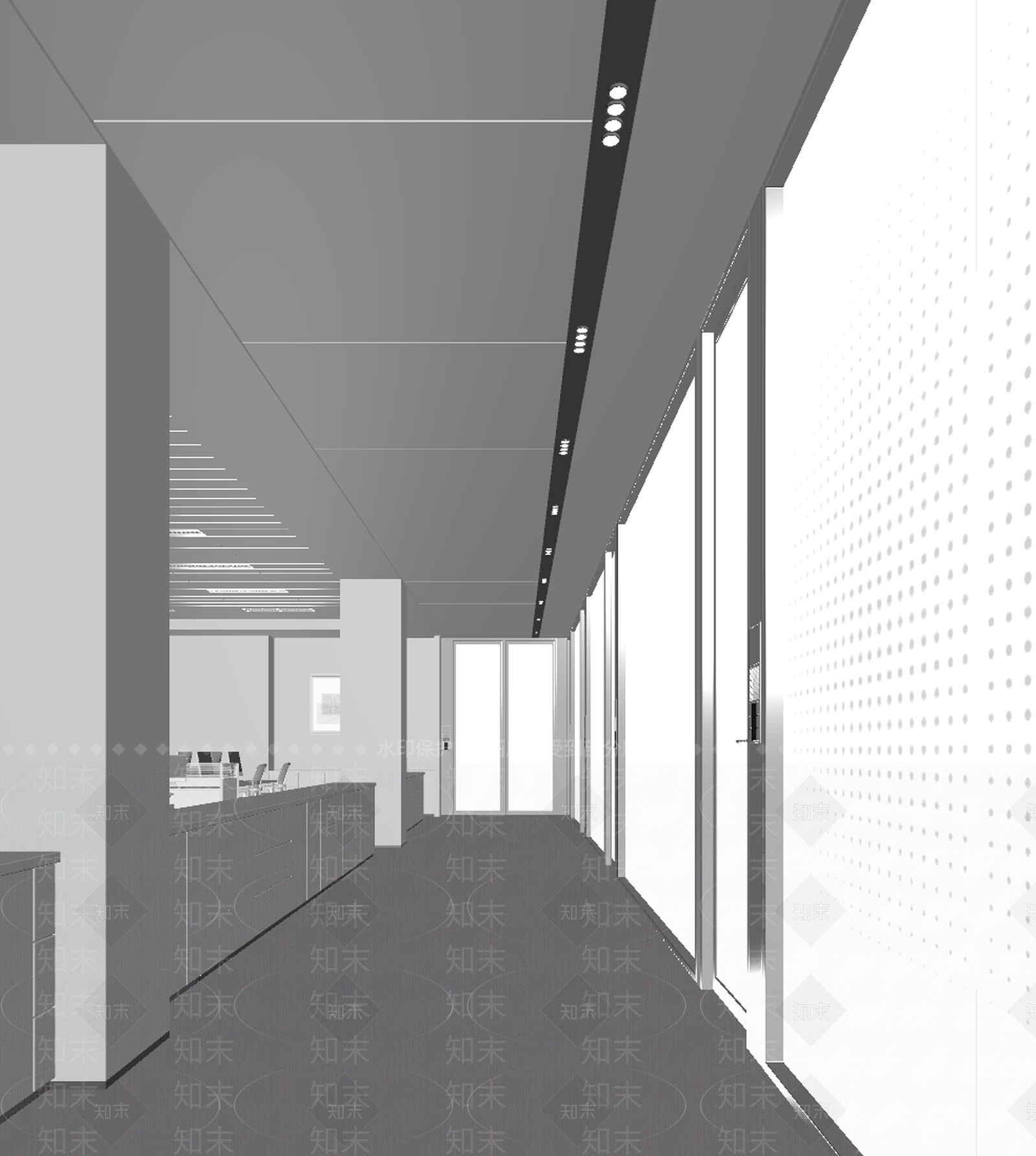 极简其他办公空间3D模型下载【ID:1234943406】